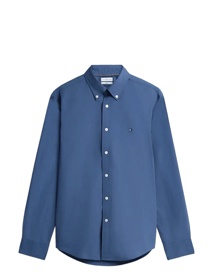 Tommy Hilfiger - FLEX POPLIN SOLID RF SHIRT - oxford-hemden - aegean sea - 1