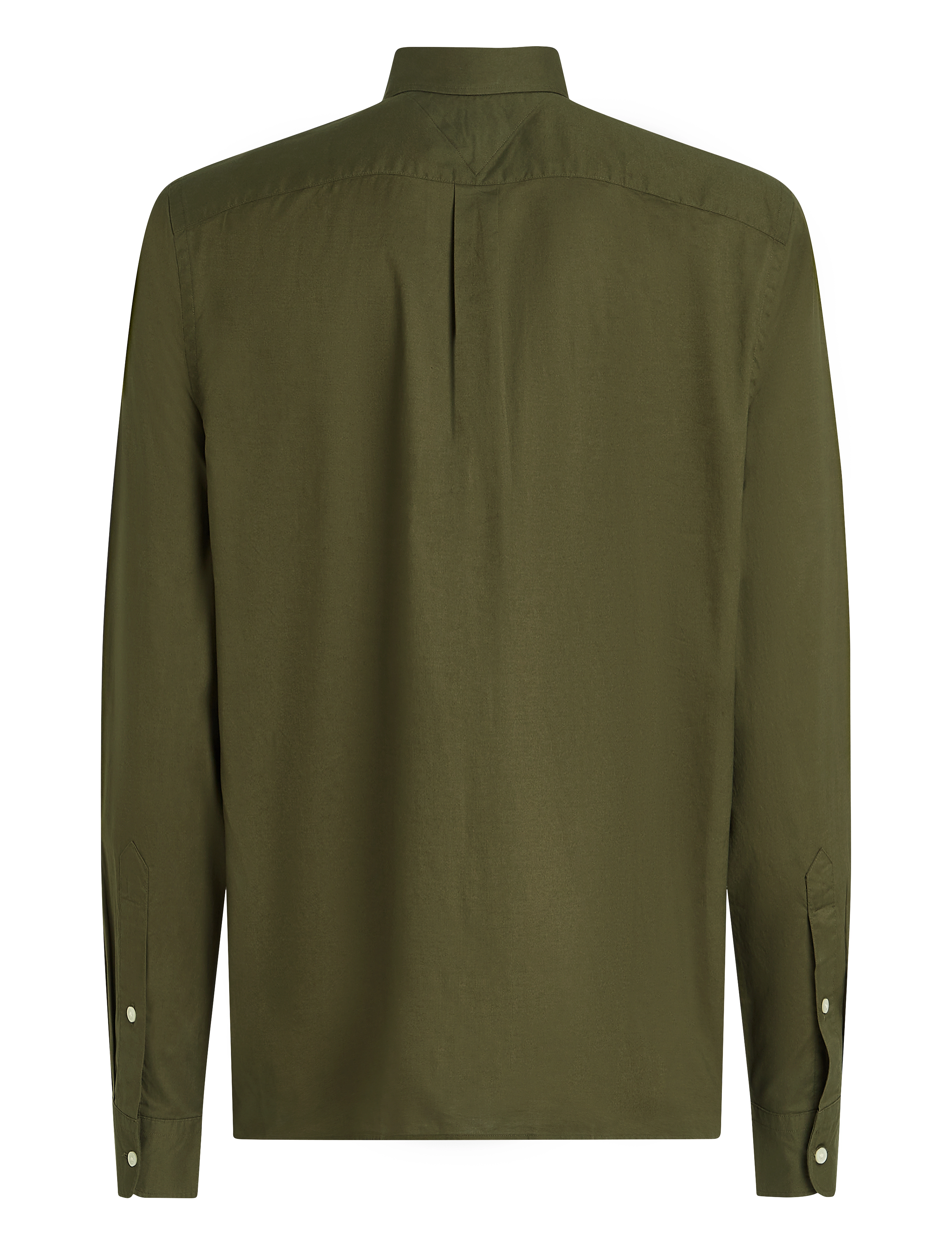 Tommy Hilfiger - FLEX POPLIN SOLID RF SHIRT - män - army green - 2