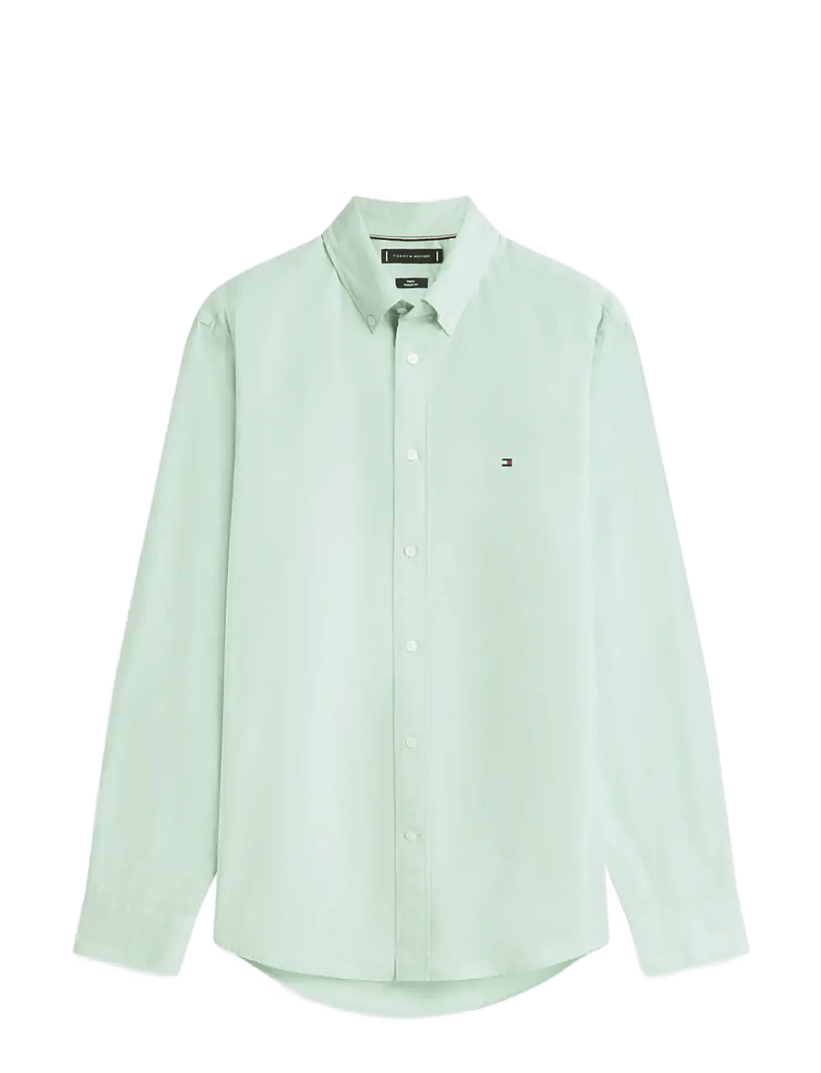 Tommy Hilfiger - FLEX POPLIN SOLID RF SHIRT - oxfordi särgid - crushed mint - 1