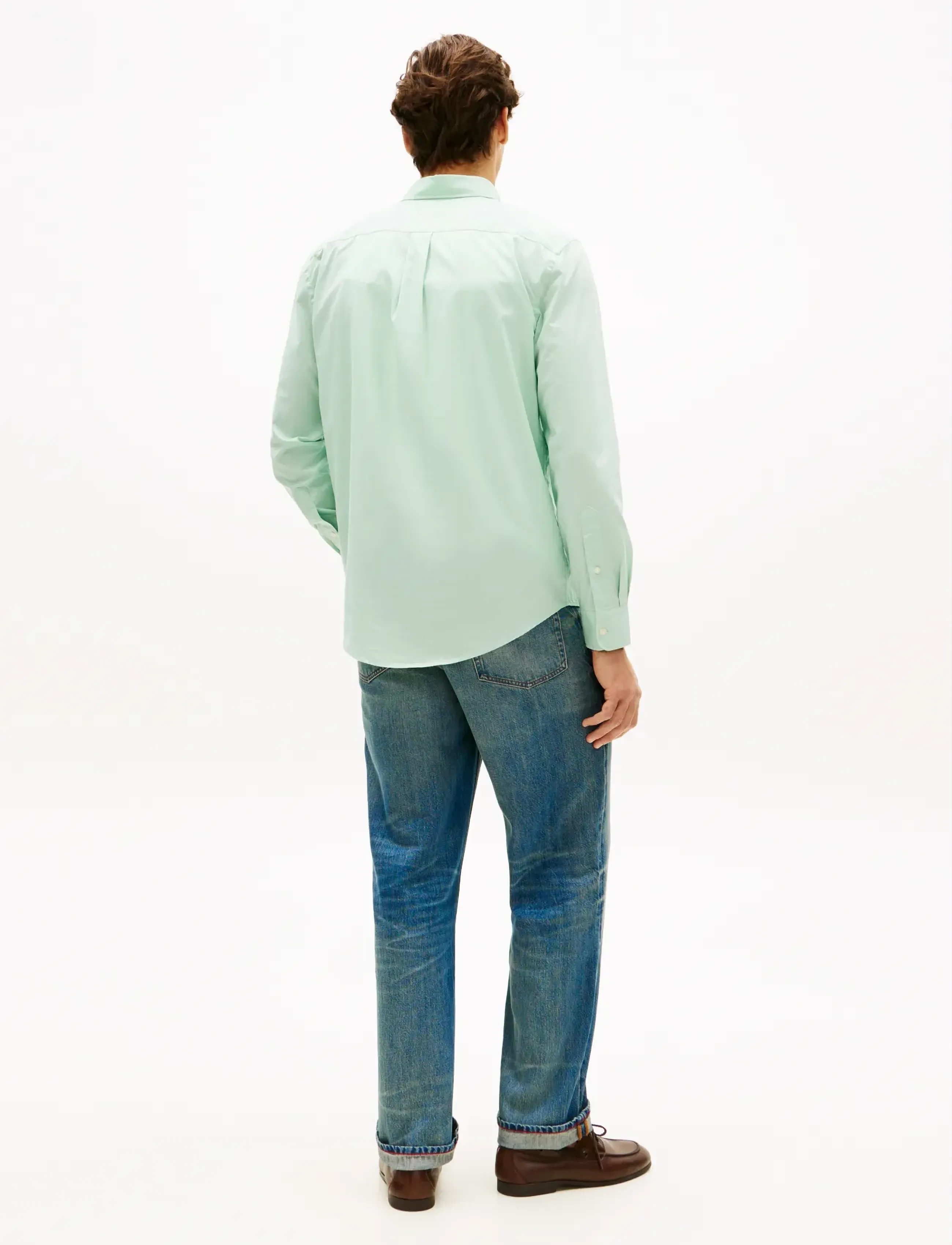 Tommy Hilfiger - FLEX POPLIN SOLID RF SHIRT - oxford skjorter - crushed mint - 2