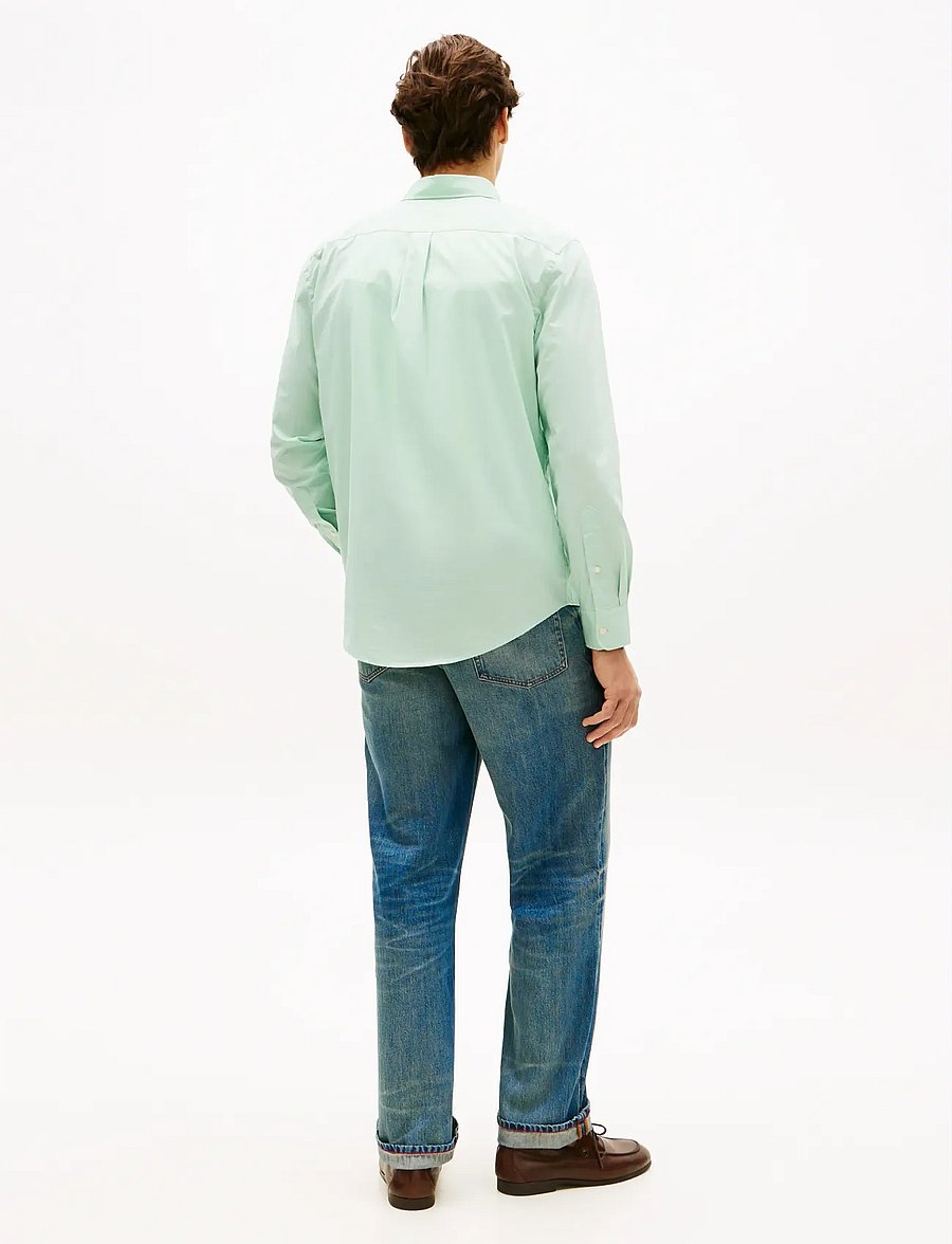 Tommy Hilfiger - FLEX POPLIN SOLID RF SHIRT - oxfordi särgid - crushed mint - 2