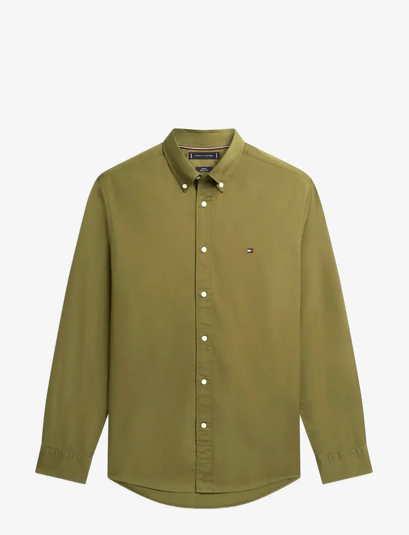 Tommy Hilfiger - FLEX POPLIN SOLID RF SHIRT - basic skjorter - dark artichoke - 1