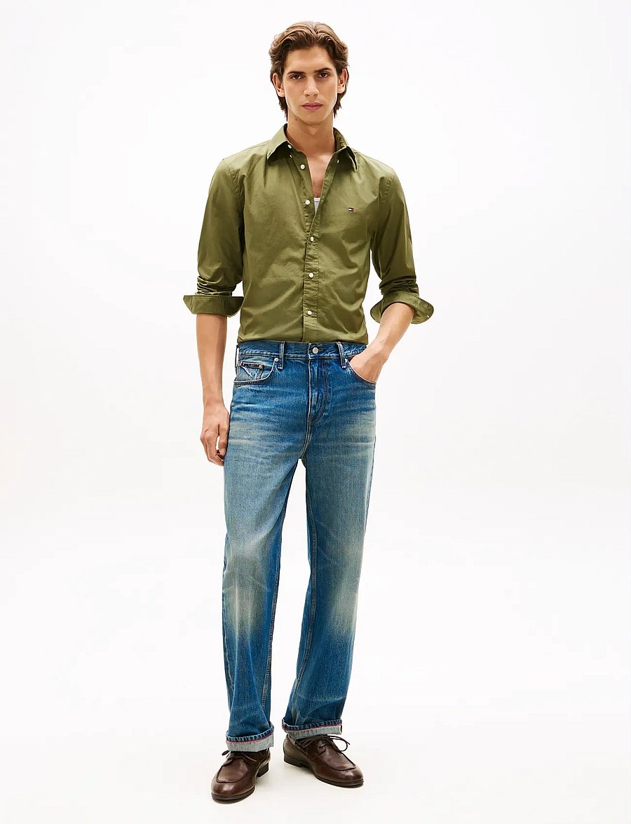 Tommy Hilfiger - FLEX POPLIN SOLID RF SHIRT - oxford-hemden - dark artichoke - 3
