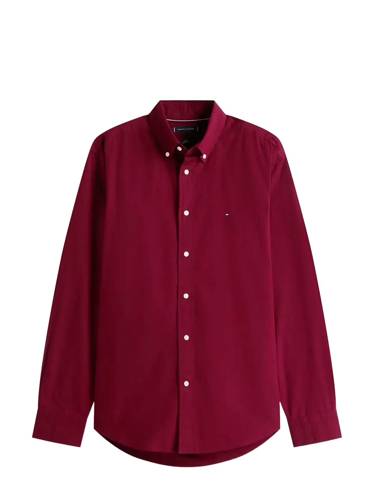 Tommy Hilfiger FLEX POPLIN SOLID RF SHIRT - Skjorter - DEEP ROUGE / burgundy