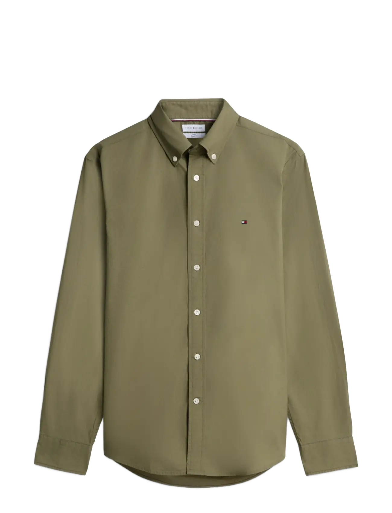 Tommy Hilfiger - FLEX POPLIN SOLID RF SHIRT - oxfordi särgid - ghost fern - 1