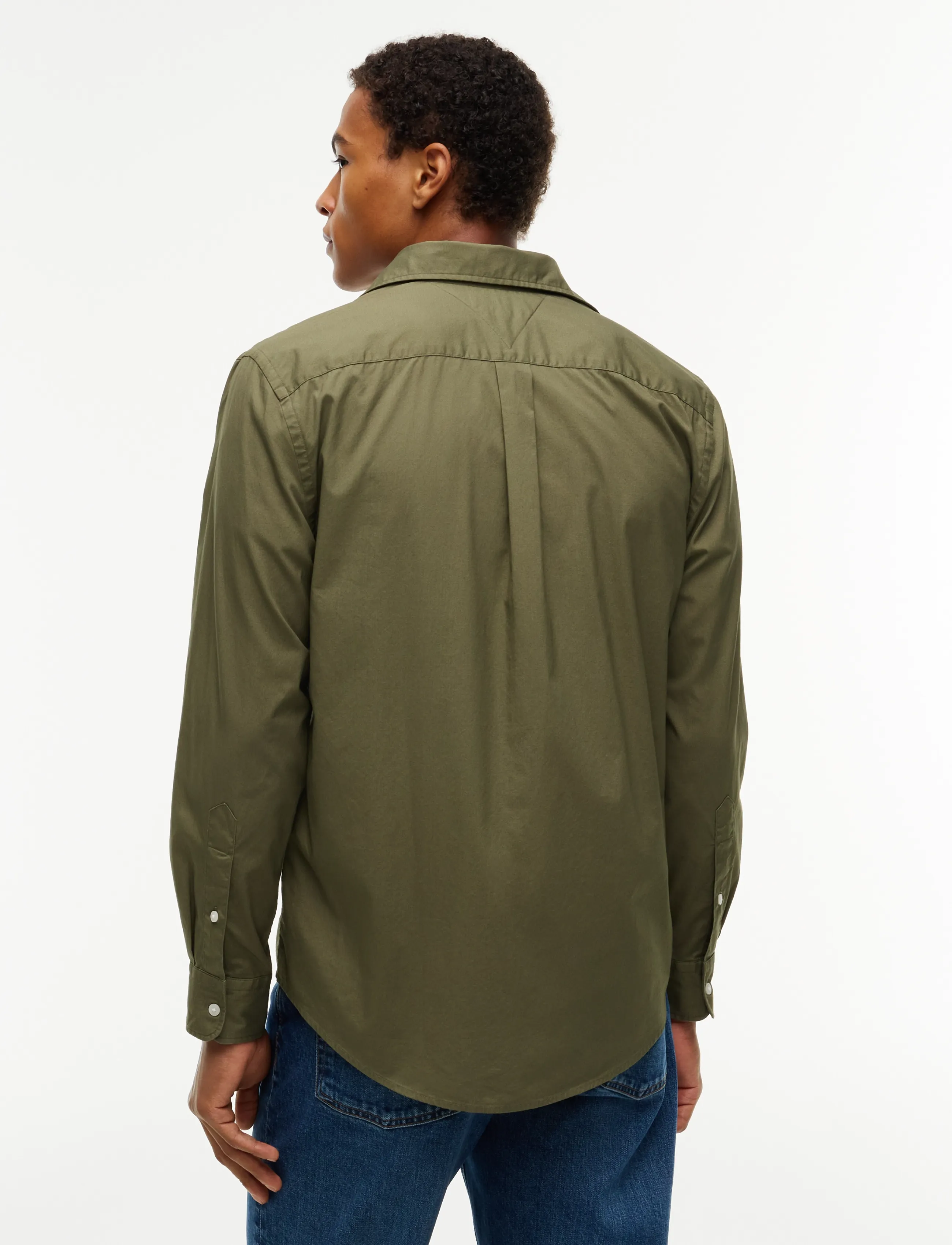 Tommy Hilfiger - FLEX POPLIN SOLID RF SHIRT - oxfordi särgid - ghost fern - 2