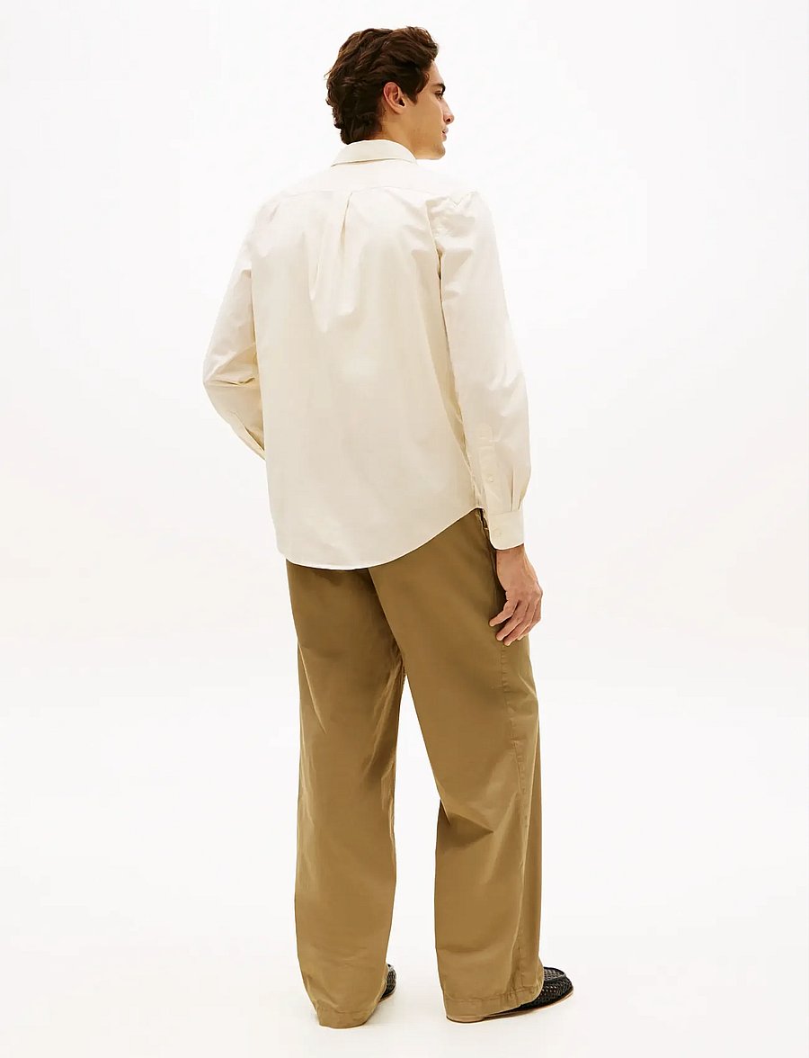 Tommy Hilfiger - FLEX POPLIN SOLID RF SHIRT - oxfordi särgid - muslin - 2