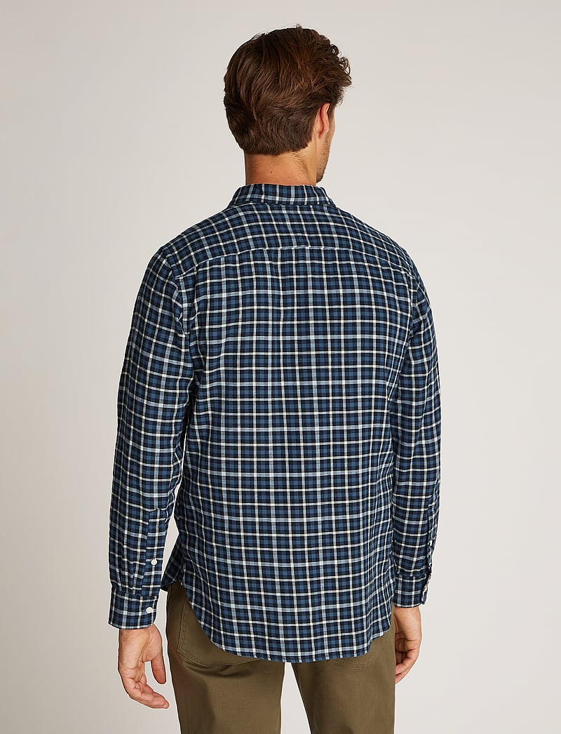 Tommy Hilfiger - BRUSHED LINEN GINGHAM RF SHIRT - linasest riidest särgid - aegean sea / check - 2