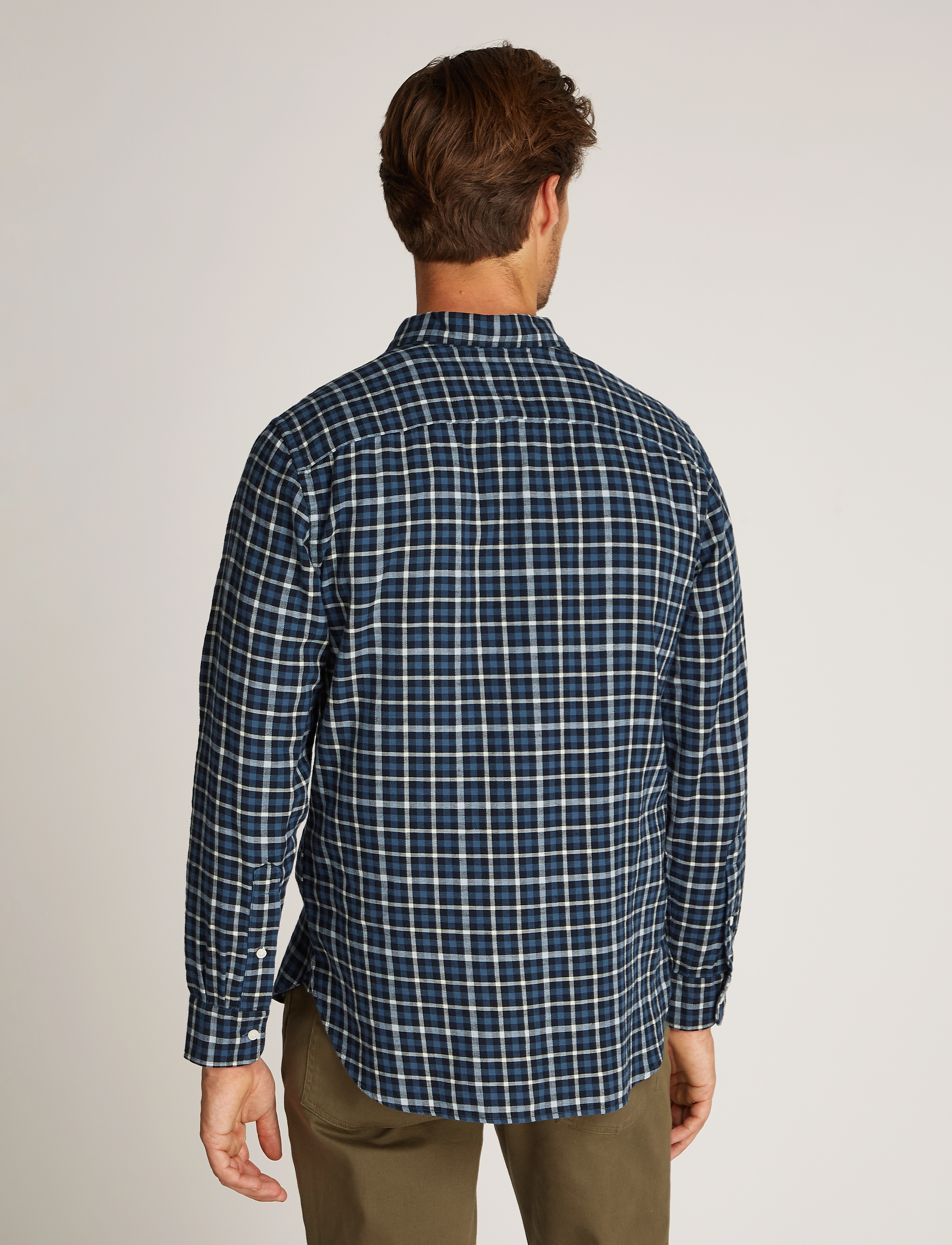 Tommy Hilfiger - BRUSHED LINEN GINGHAM RF SHIRT - aegean sea / check - 2