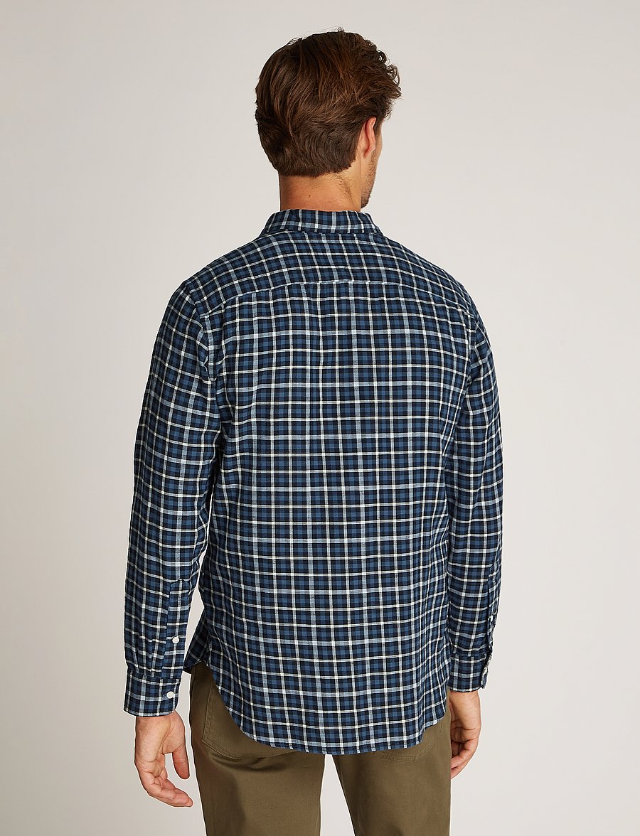 Tommy Hilfiger - BRUSHED LINEN GINGHAM RF SHIRT - aegean sea / check - 2