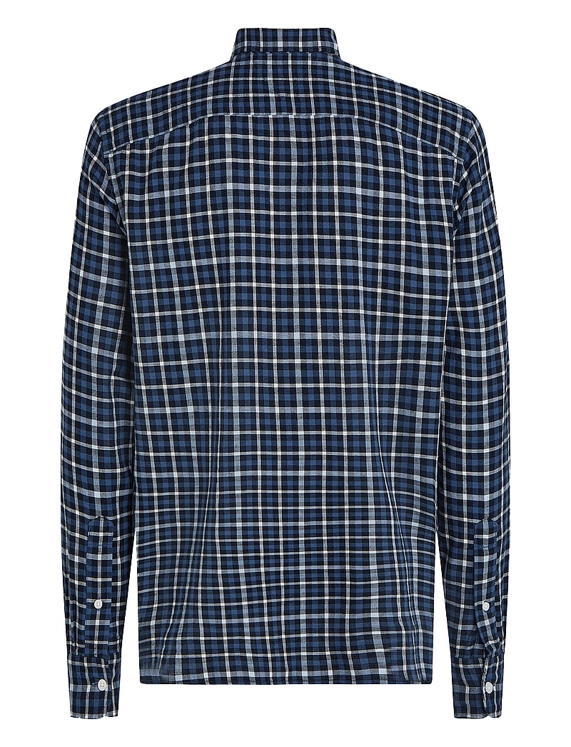 Tommy Hilfiger - BRUSHED LINEN GINGHAM RF SHIRT - linasest riidest särgid - aegean sea / check - 4