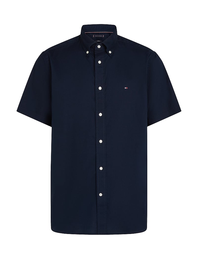 Tommy Hilfiger - FLEX POPLIN SOLID S/S SHIRT - basic skjorter - desert sky - 1