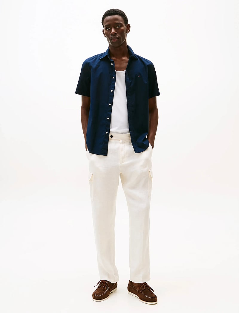 Tommy Hilfiger - FLEX POPLIN SOLID S/S SHIRT - basic skjorter - desert sky - 2