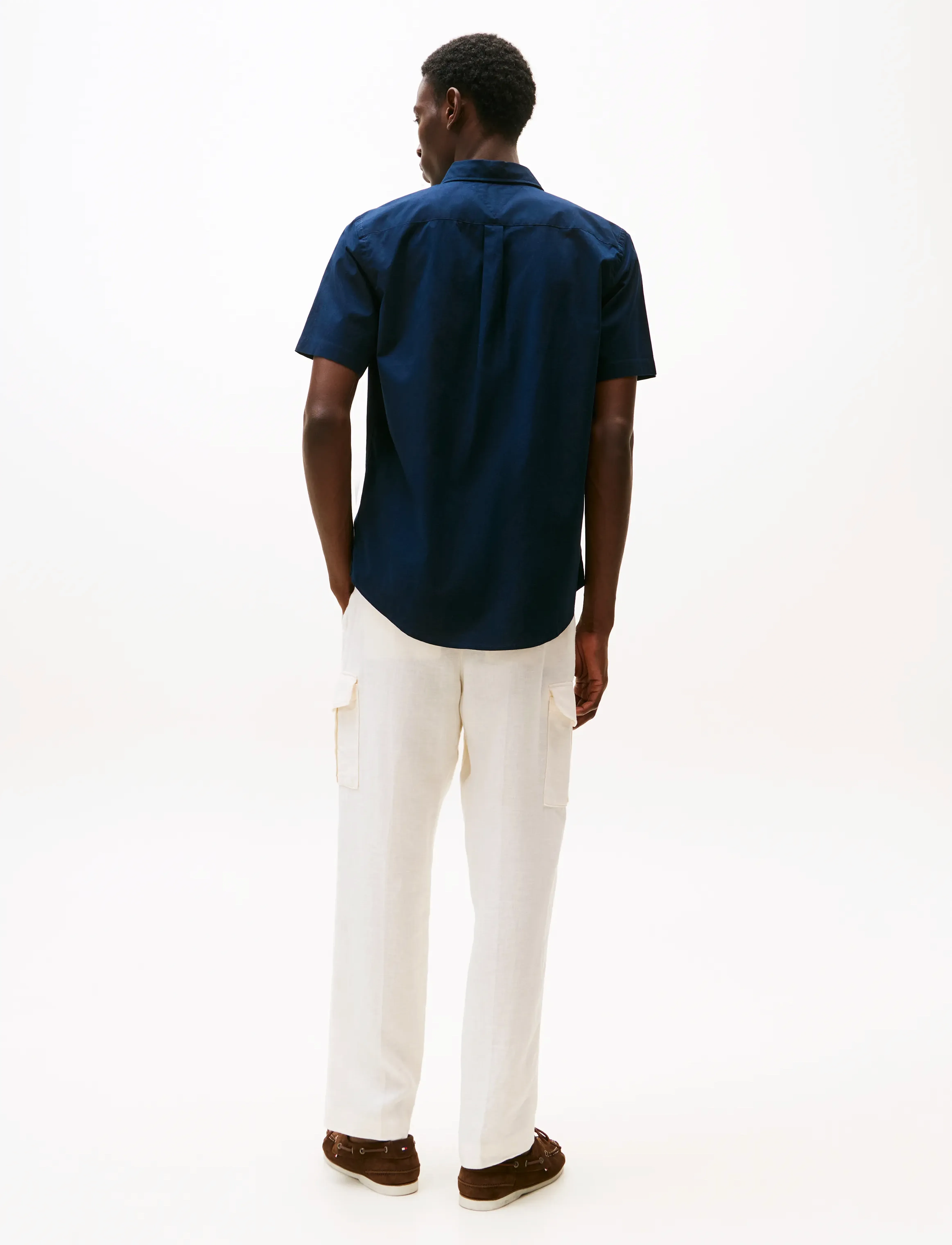 Tommy Hilfiger - FLEX POPLIN SOLID S/S SHIRT - desert sky - 3