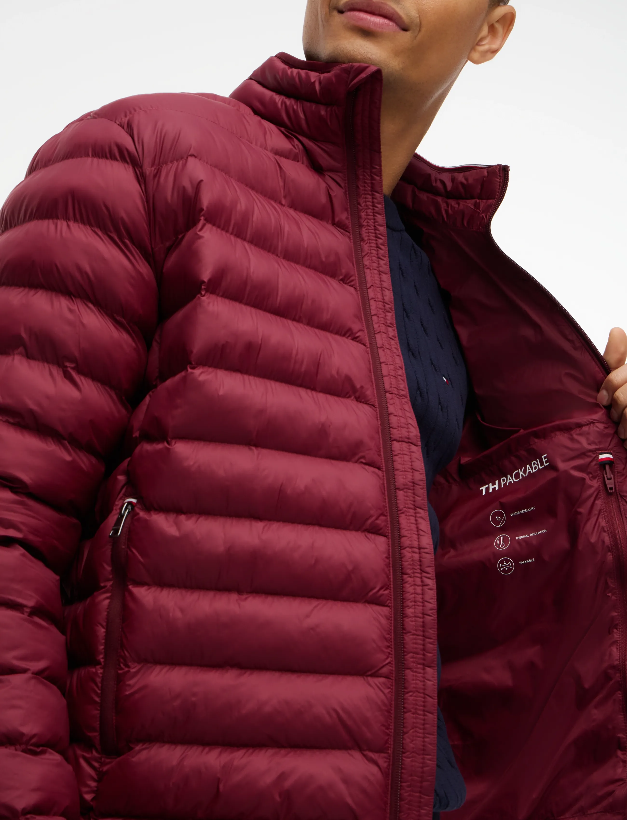 Tommy Hilfiger - PACKABLE RECYCLED JACKET - daunenjacken - burgundy - 5