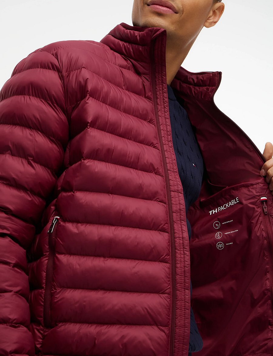 Tommy Hilfiger - PACKABLE RECYCLED JACKET - dunjackor - burgundy - 5