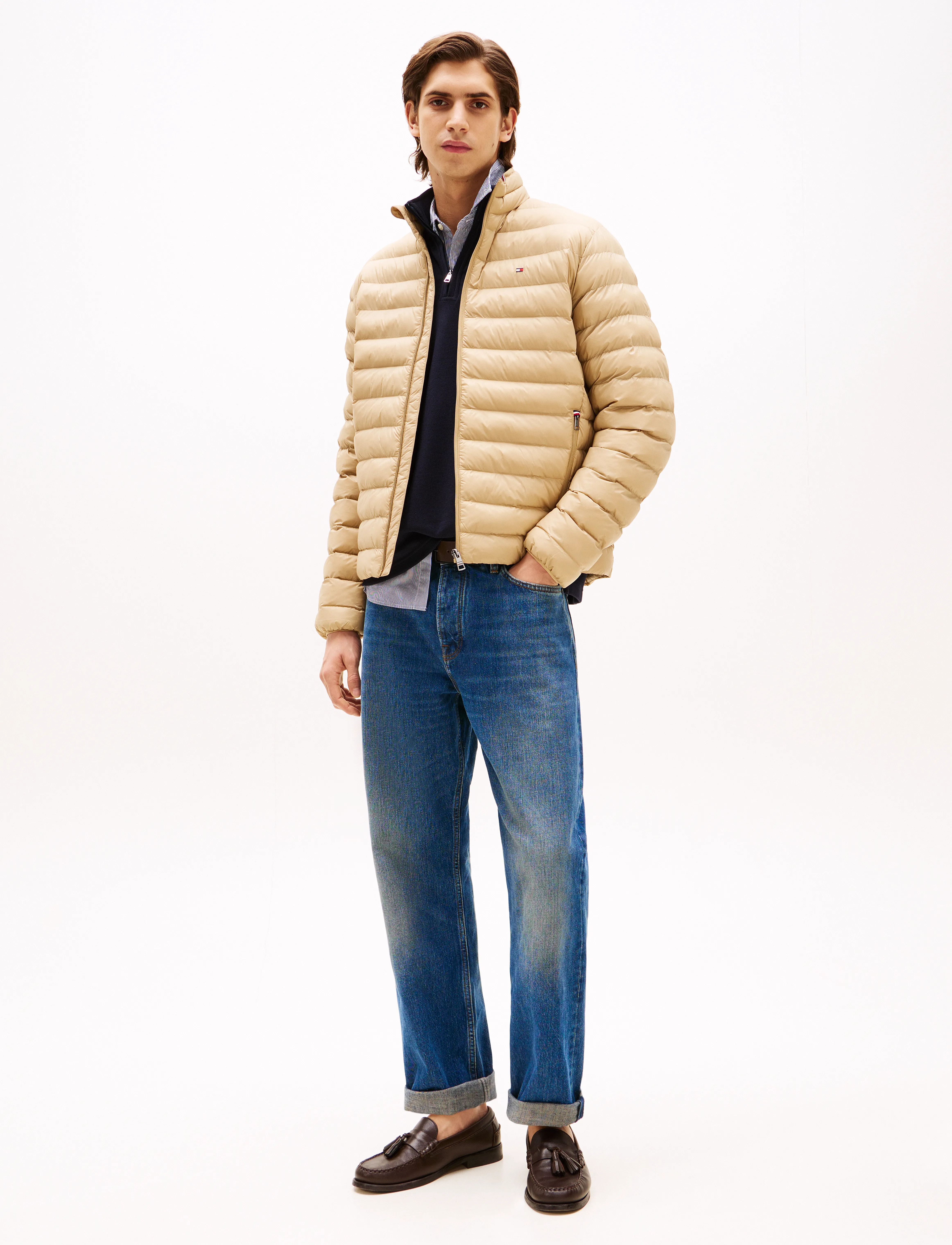 Tommy Hilfiger - PACKABLE RECYCLED JACKET - talvejoped - camel - 2