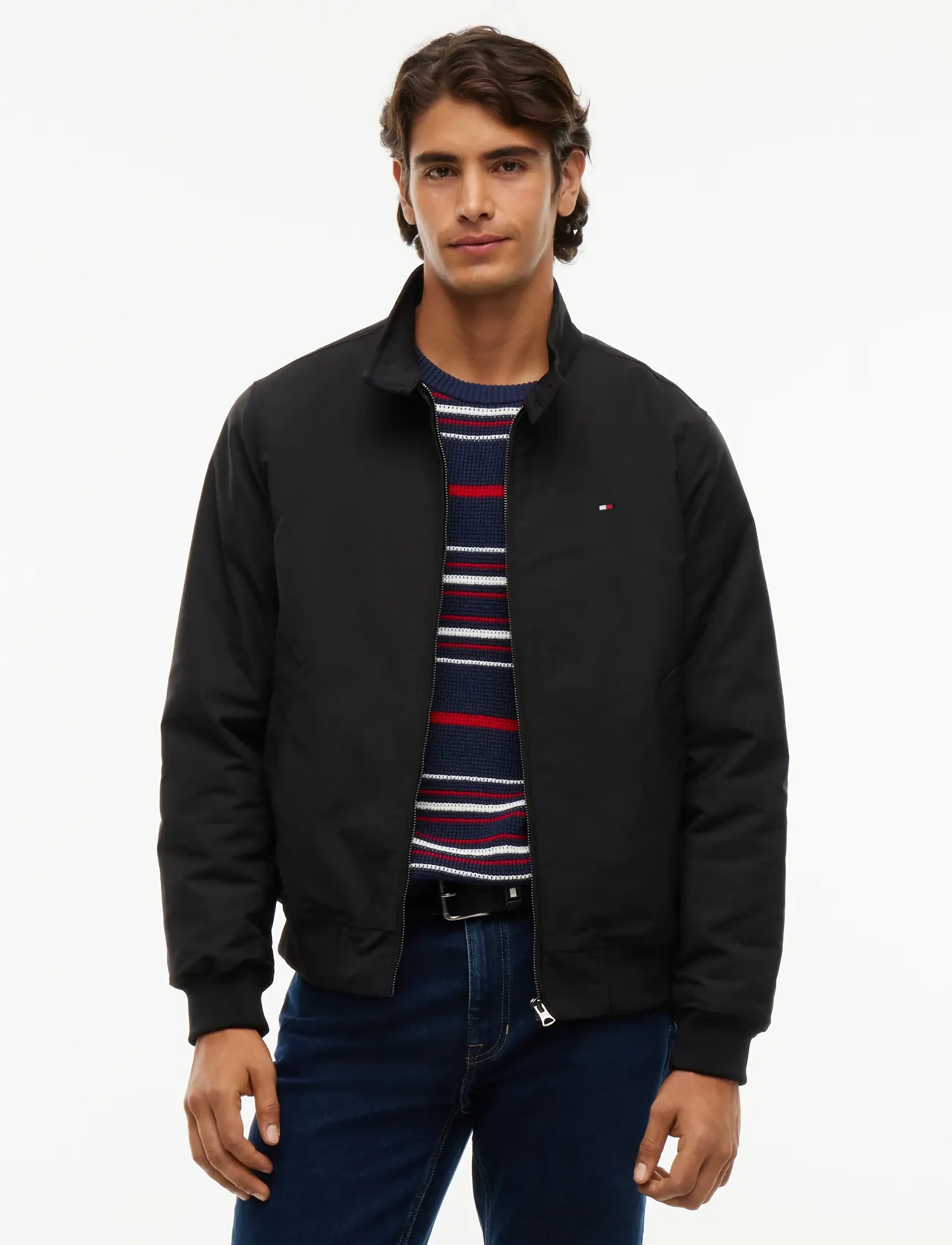 Tommy Hilfiger HARRINGTON JACKET - Riided - BLACK / black
