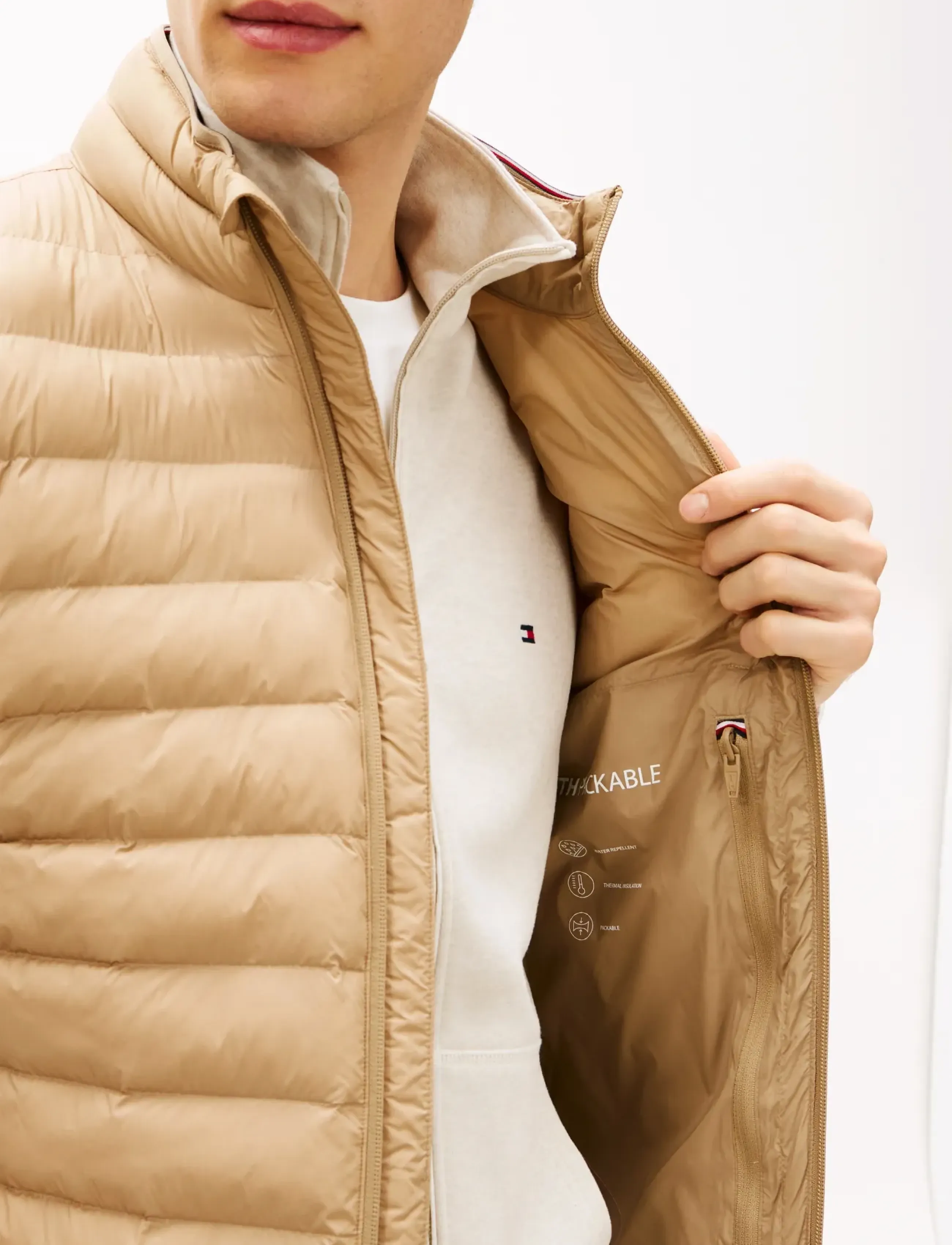 Tommy Hilfiger - PACKABLE RECYCLED VEST - veste - coastal taupe - 5