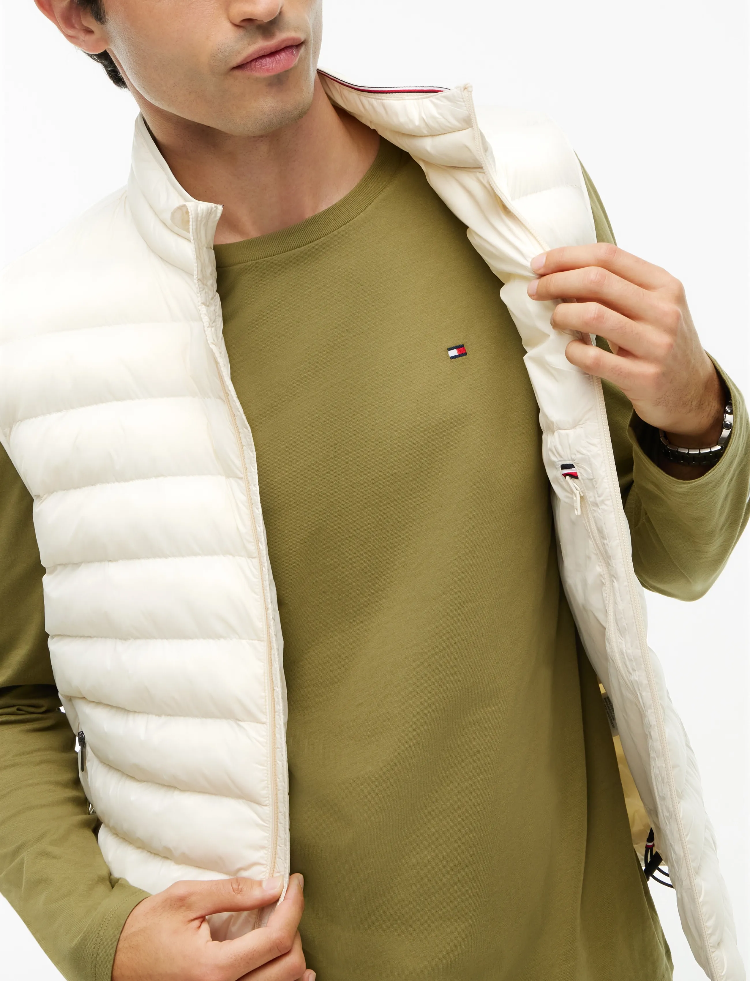 Tommy Hilfiger - PACKABLE RECYCLED VEST - vestid - muslin - 5