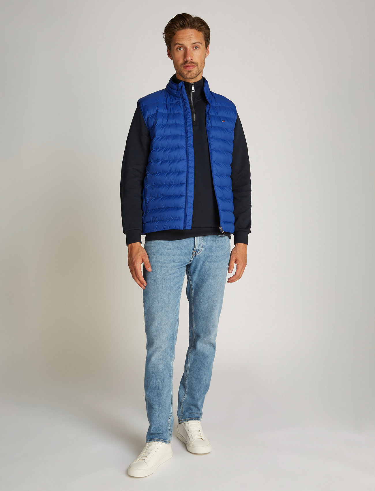 Tommy Hilfiger - PACKABLE RECYCLED VEST - vestid - wedge blue - 0