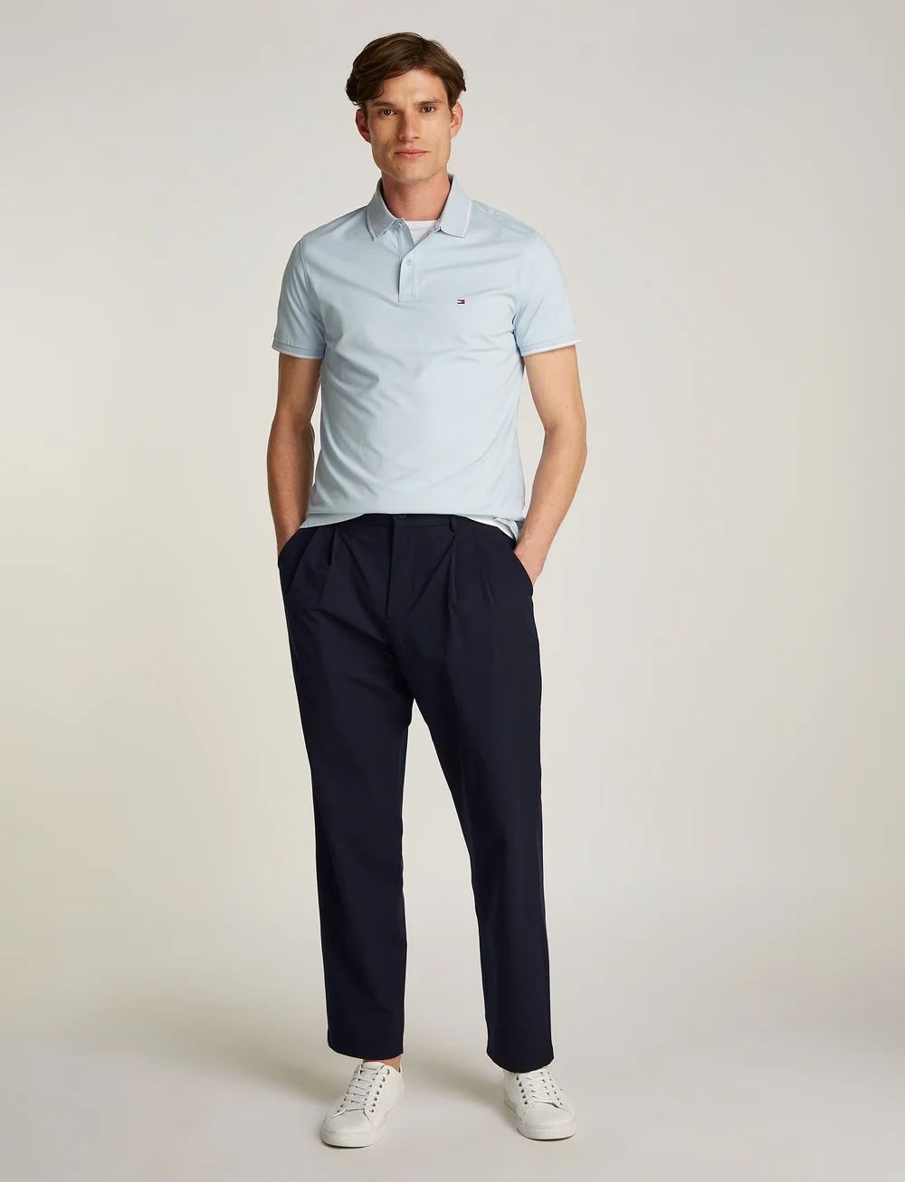Tommy Hilfiger - GREENWICH 2 PLT TECH - Ülikonnapüksid - desert sky - 0