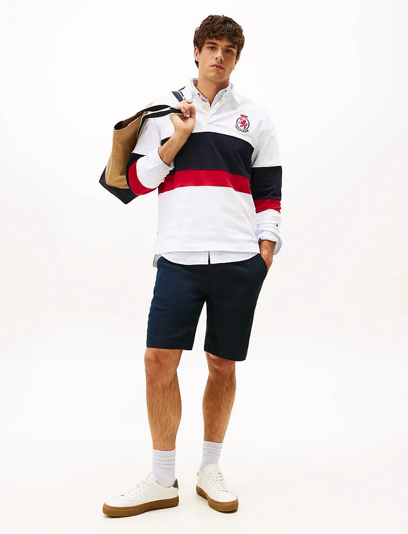 Tommy Hilfiger - HARLEM PO LINEN SHORT - hørshorts - desert sky - 0