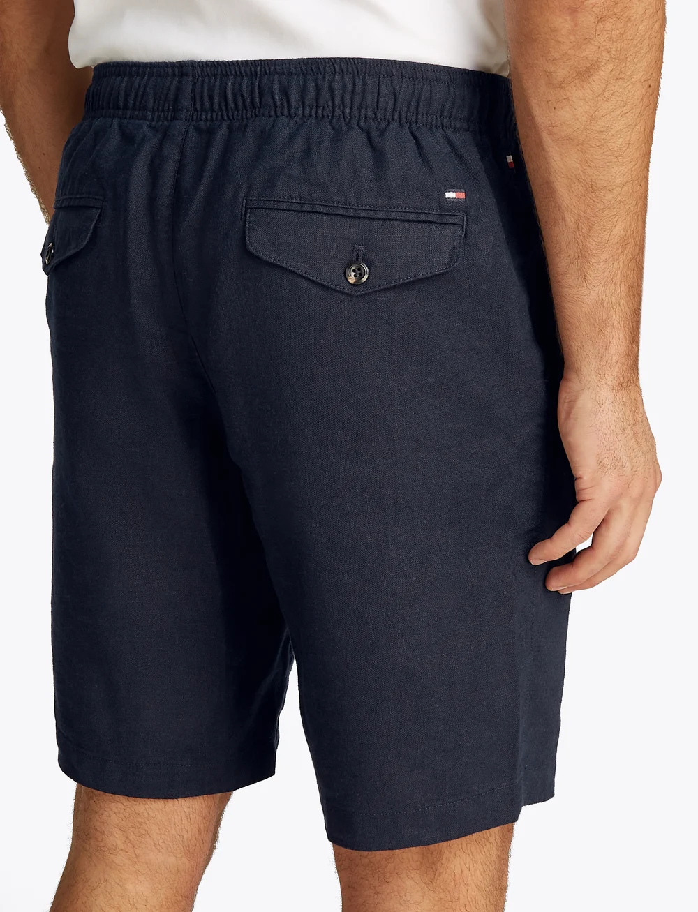 Tommy Hilfiger - HARLEM PO LINEN SHORT - szorty lniane - desert sky - 3