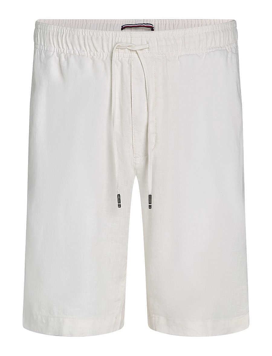 Tommy Hilfiger - HARLEM PO LINEN SHORT - leinen-shorts - ivory silk - 1