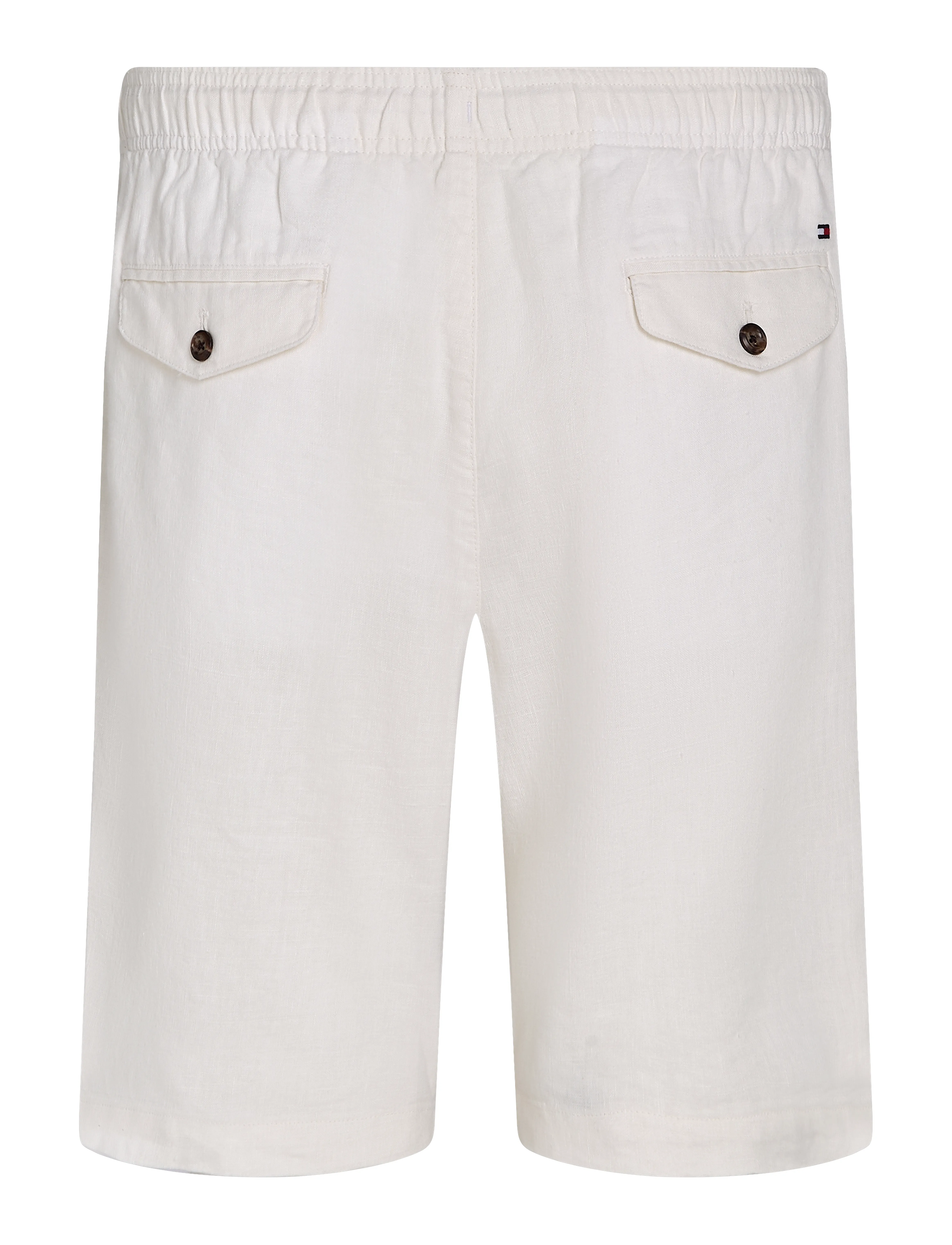 Tommy Hilfiger - HARLEM PO LINEN SHORT - leinen-shorts - ivory silk - 5
