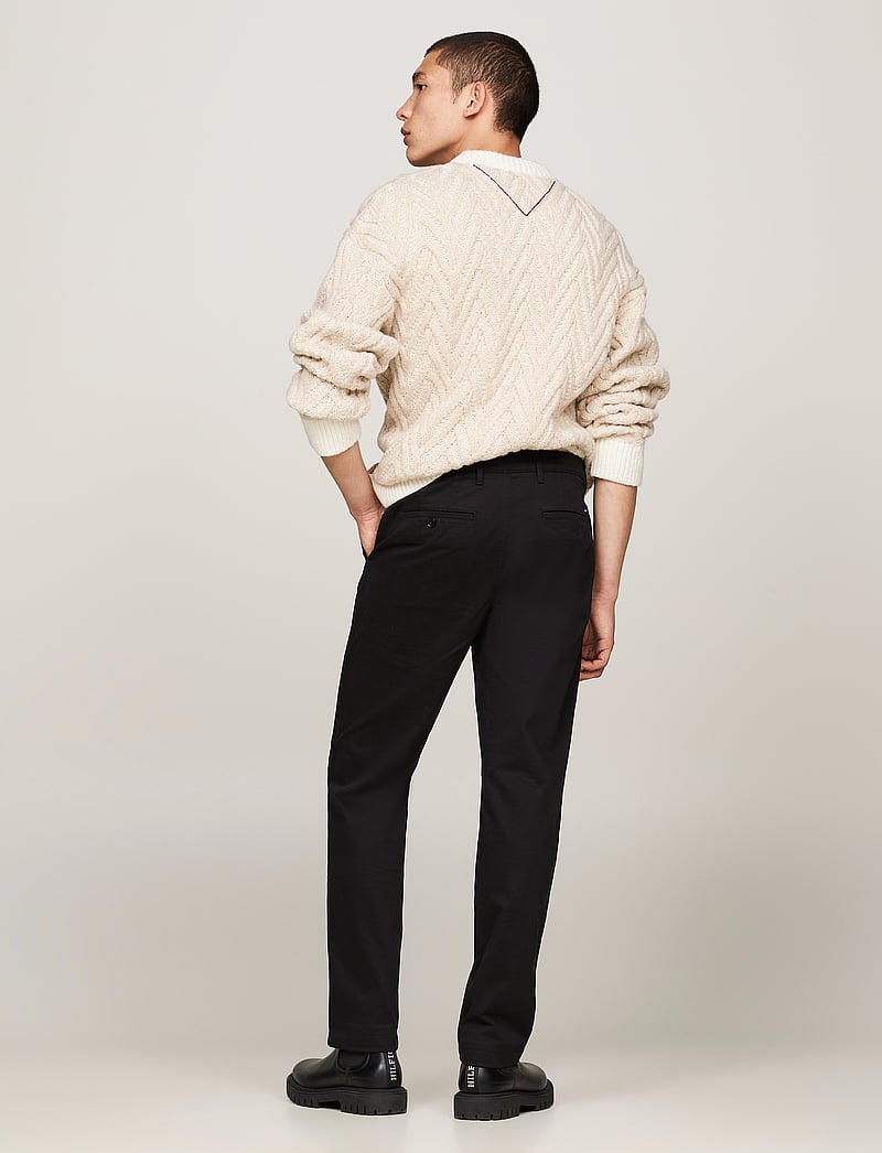 Tommy Hilfiger - DENTON CHINO SATIN - chinos - black - 0