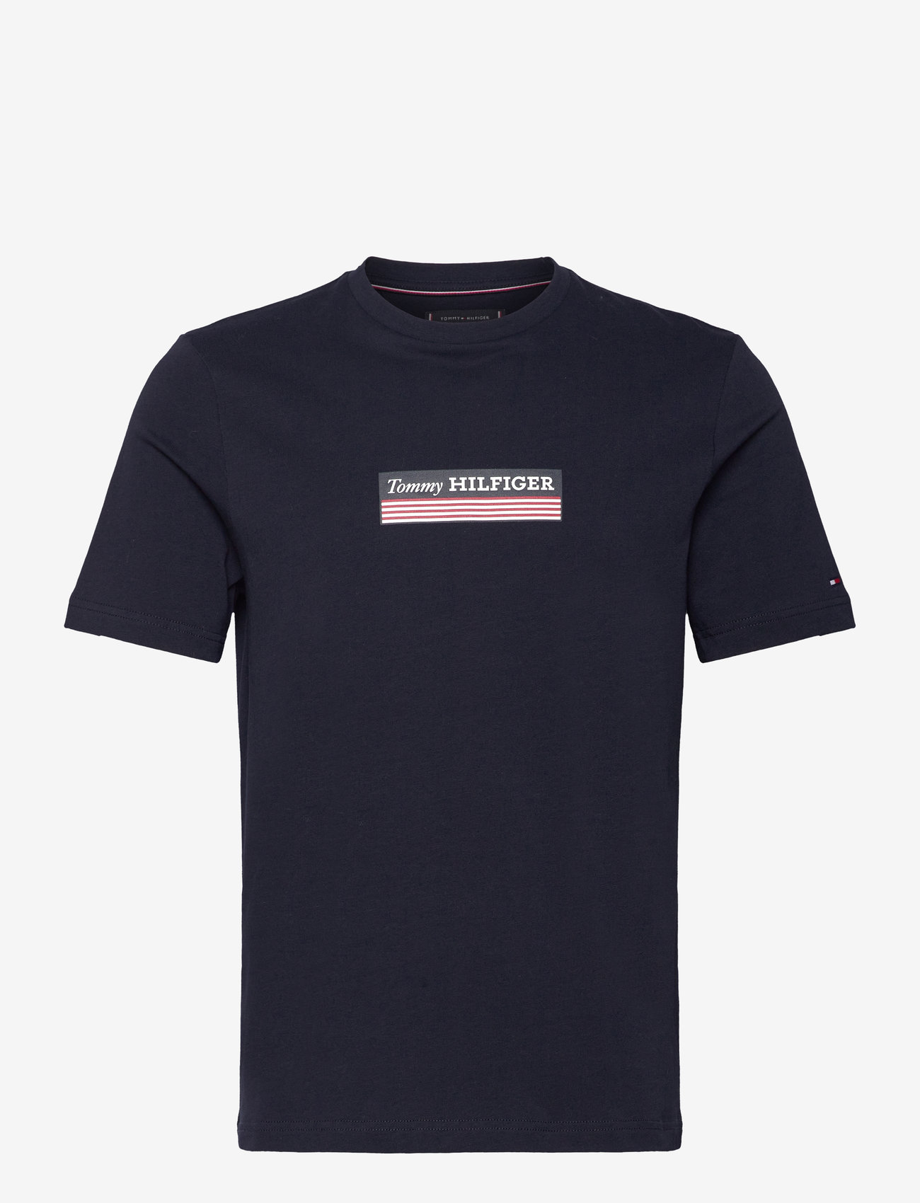 Tommy Hilfiger - HILFIGER BOX TEE - kortærmede t-shirts - desert sky - 1