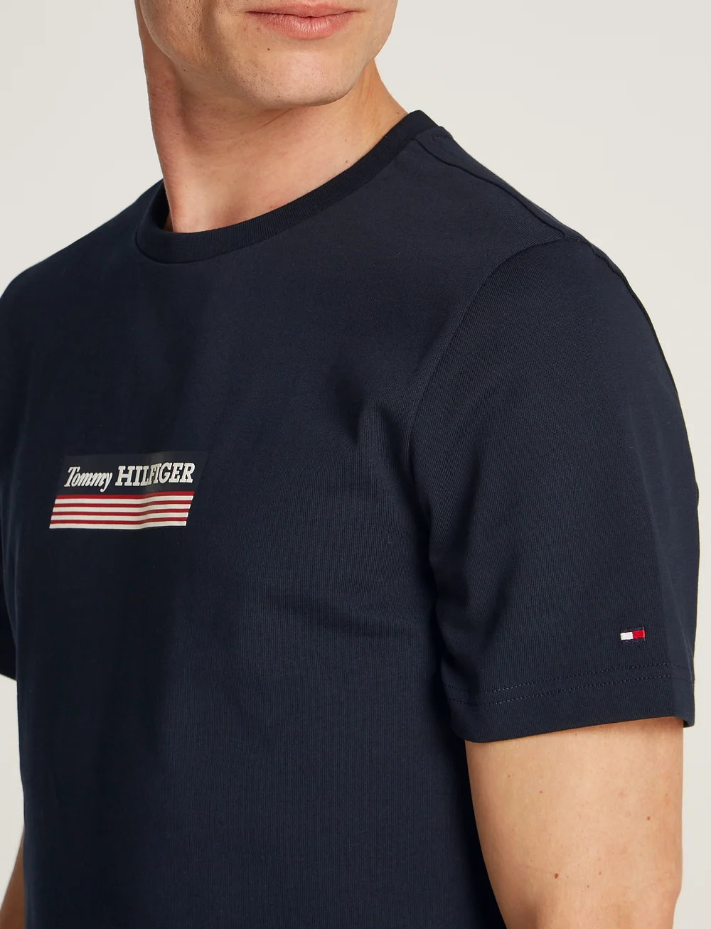 Tommy Hilfiger - HILFIGER BOX TEE - korte mouwen - desert sky - 4