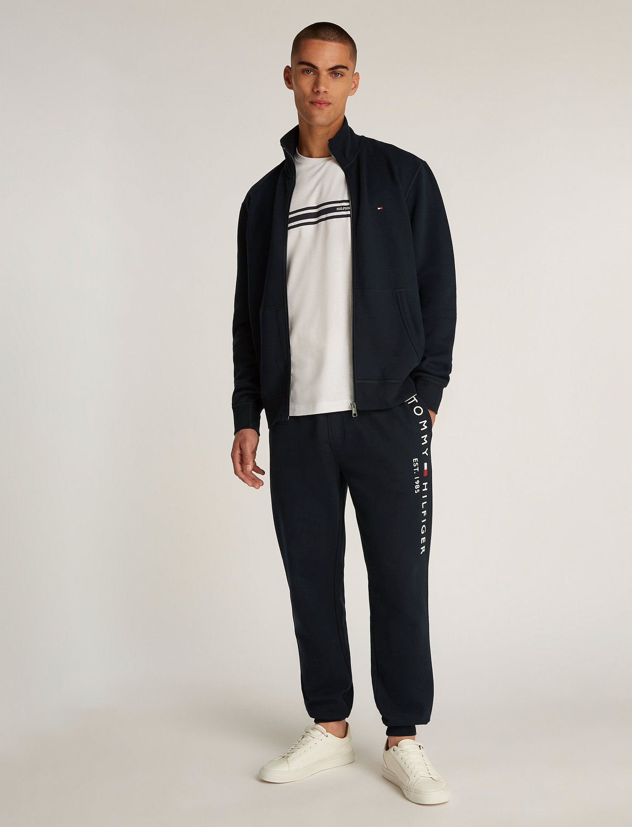 Tommy Hilfiger - ESSENTIAL FLEECE ZT STAND COLLAR - desert sky - 5