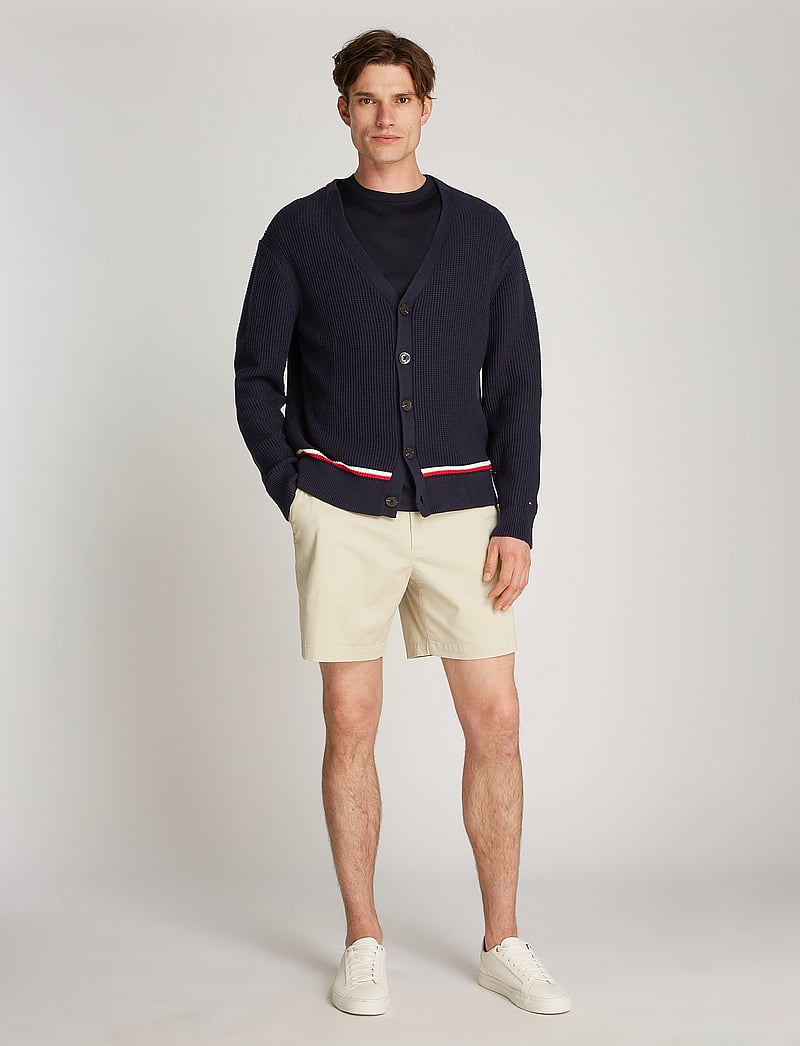 Tommy Hilfiger - STRUCTURE GLOBAL STRIPE CARDIGAN - koftor - desert sky - 0