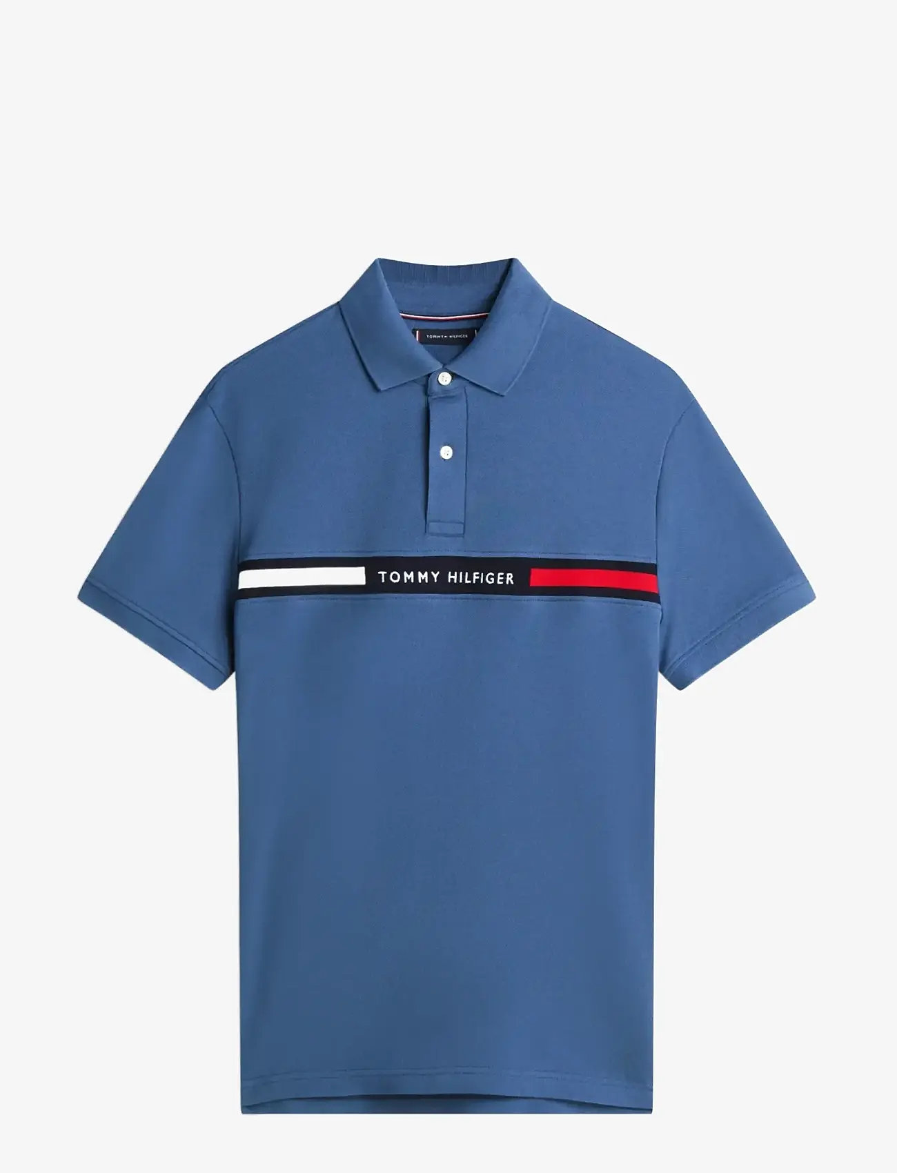 Tommy Hilfiger - HILFIGER CHEST INSERT REG POLO - kortärmade pikéer - aegean sea - 1
