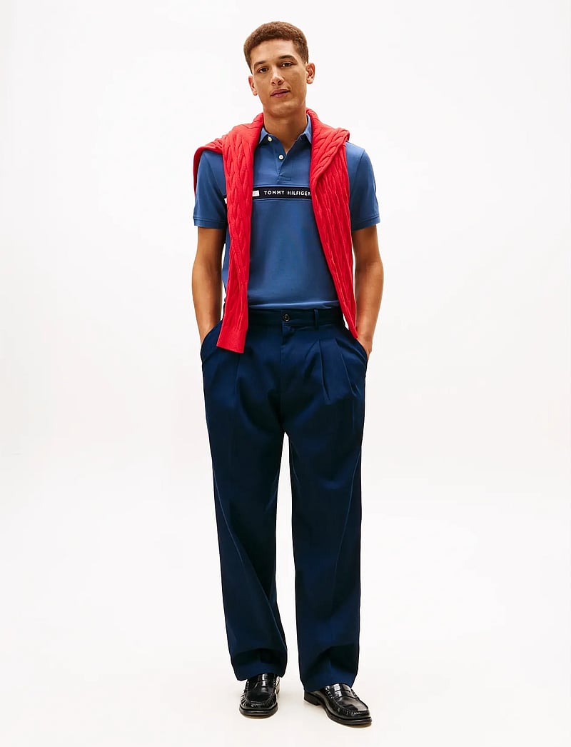 Tommy Hilfiger - HILFIGER CHEST INSERT REG POLO - kortärmade pikéer - aegean sea - 2