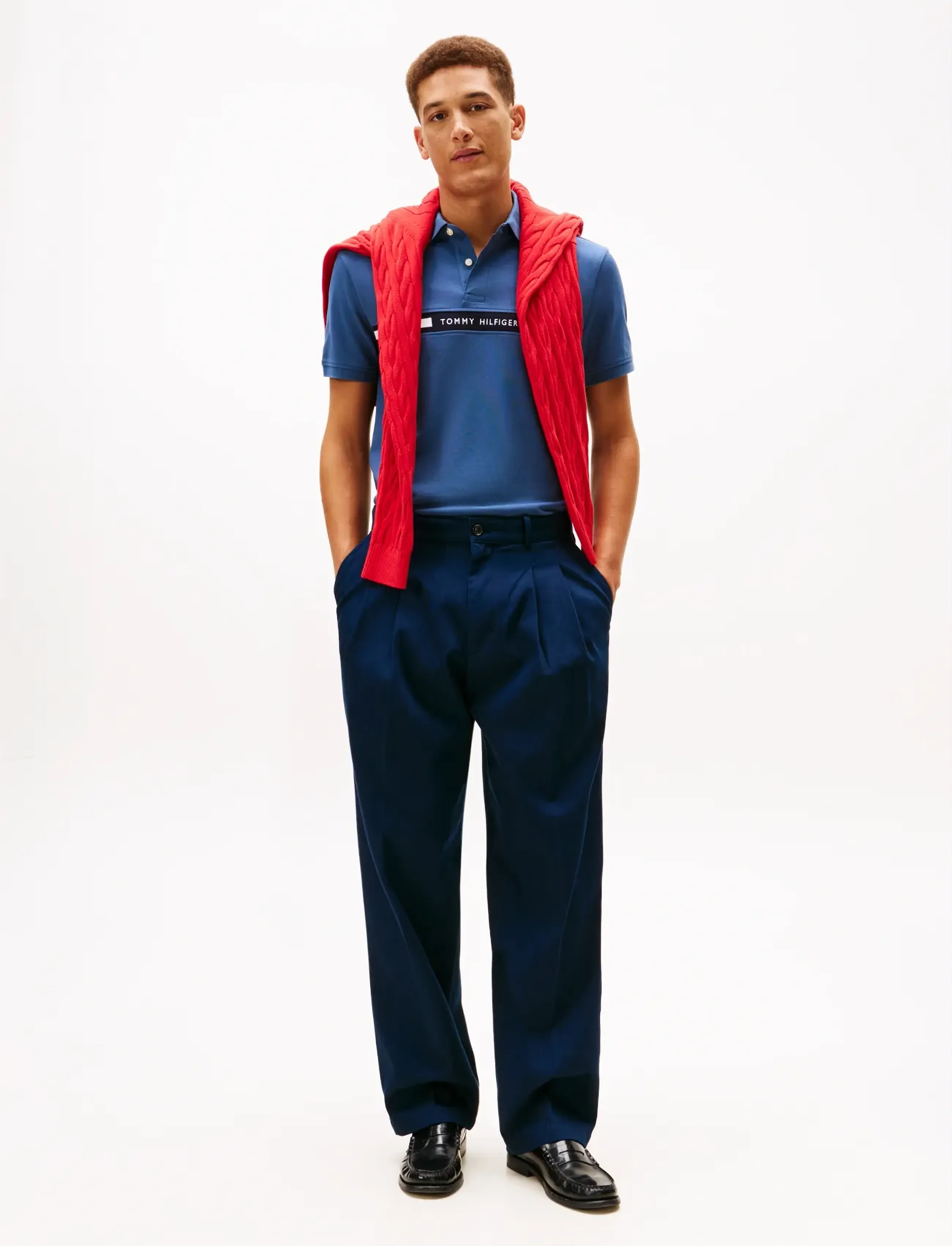 Tommy Hilfiger - HILFIGER CHEST INSERT REG POLO - short-sleeved polos - aegean sea - 2