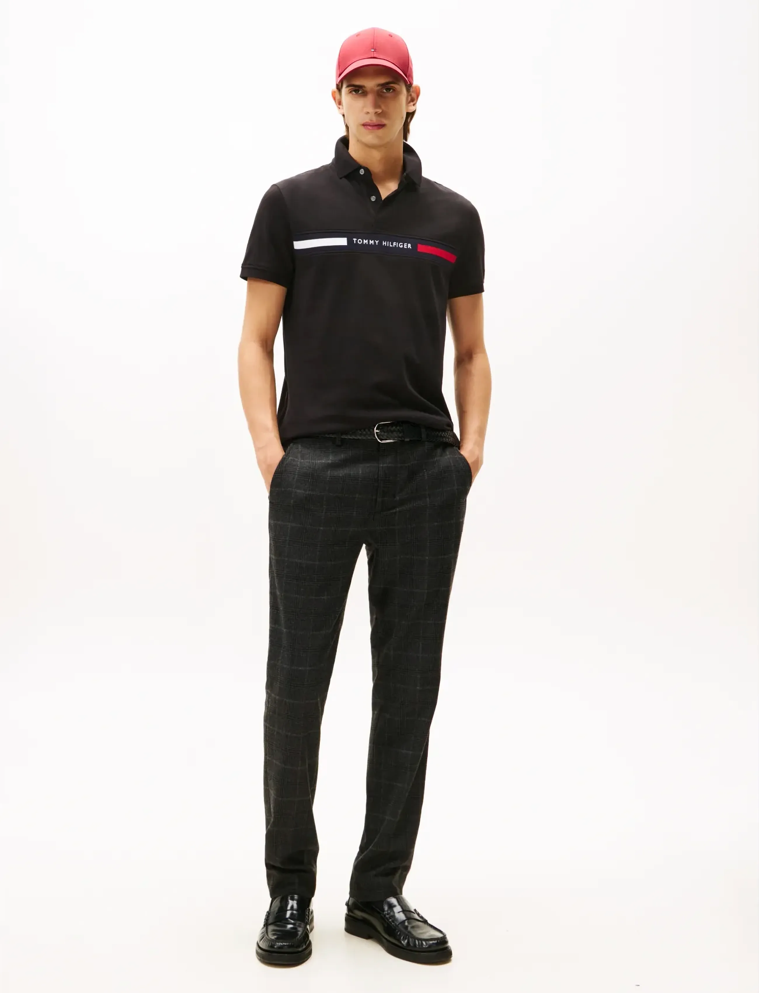 Tommy Hilfiger - HILFIGER CHEST INSERT REG POLO - kortärmade pikéer - black - 2