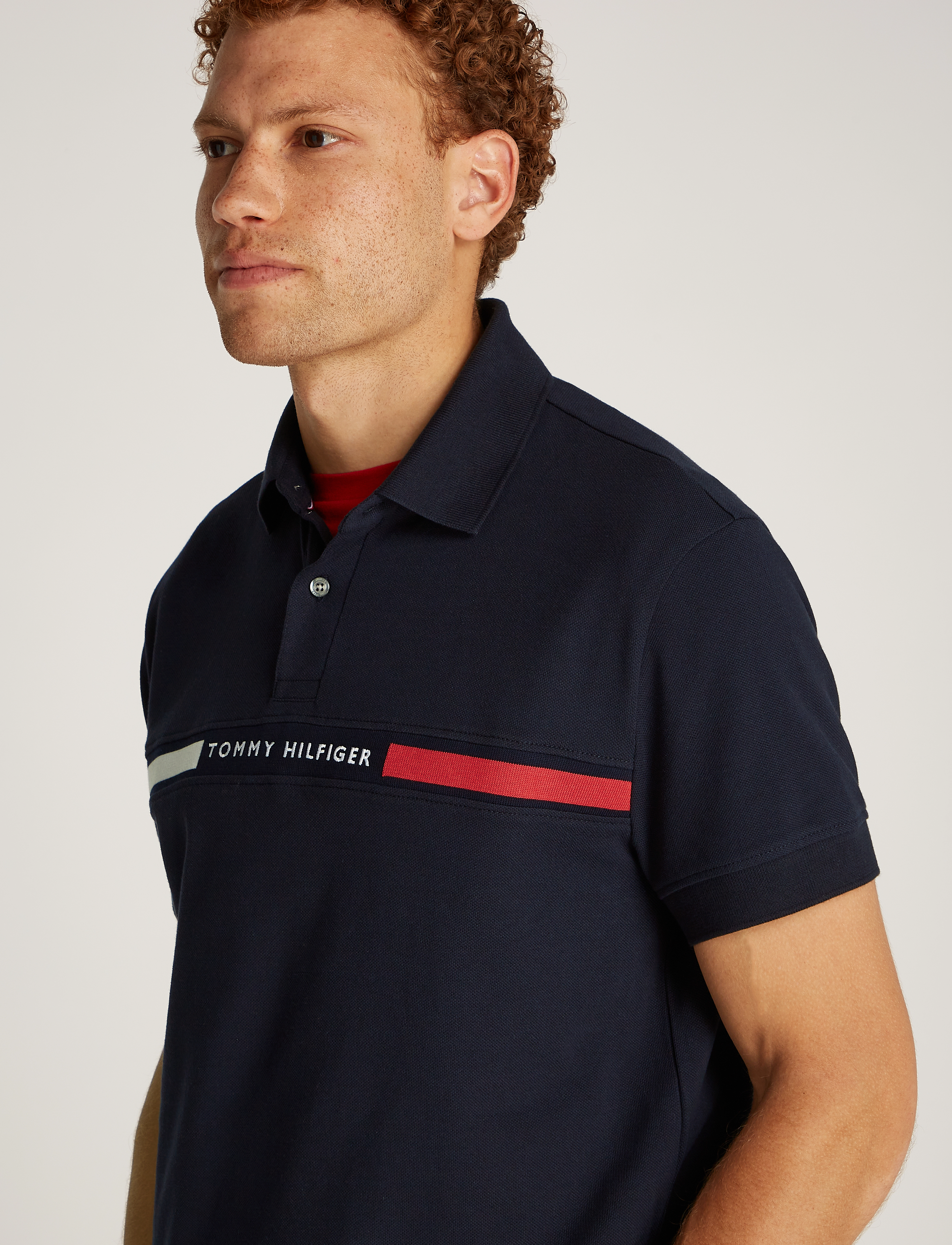 TOMMY HILFIGER Chest Insert Reg Polo pikéer herr – bild 3