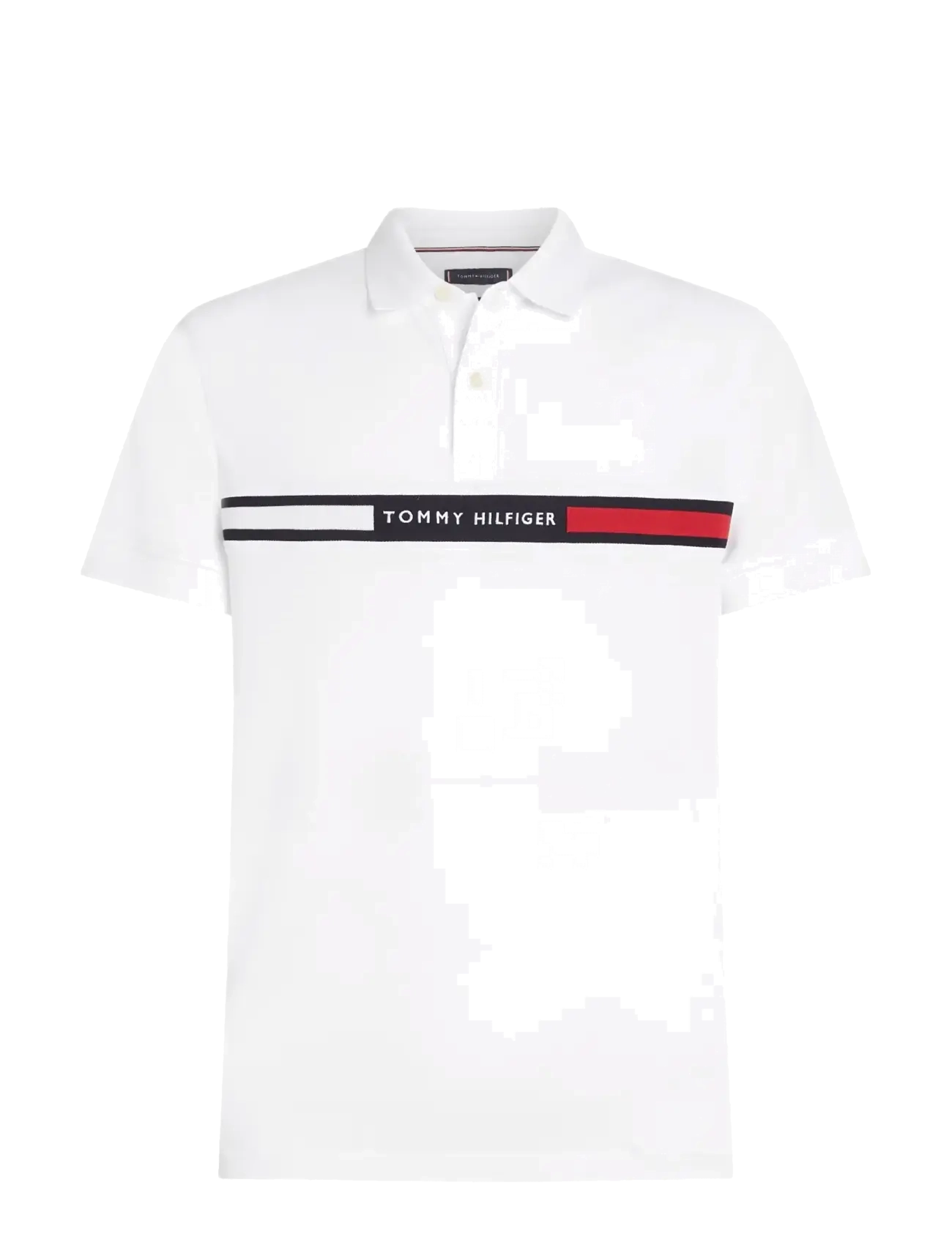 HILFIGER CHEST INSERT REG POLO - WHITE