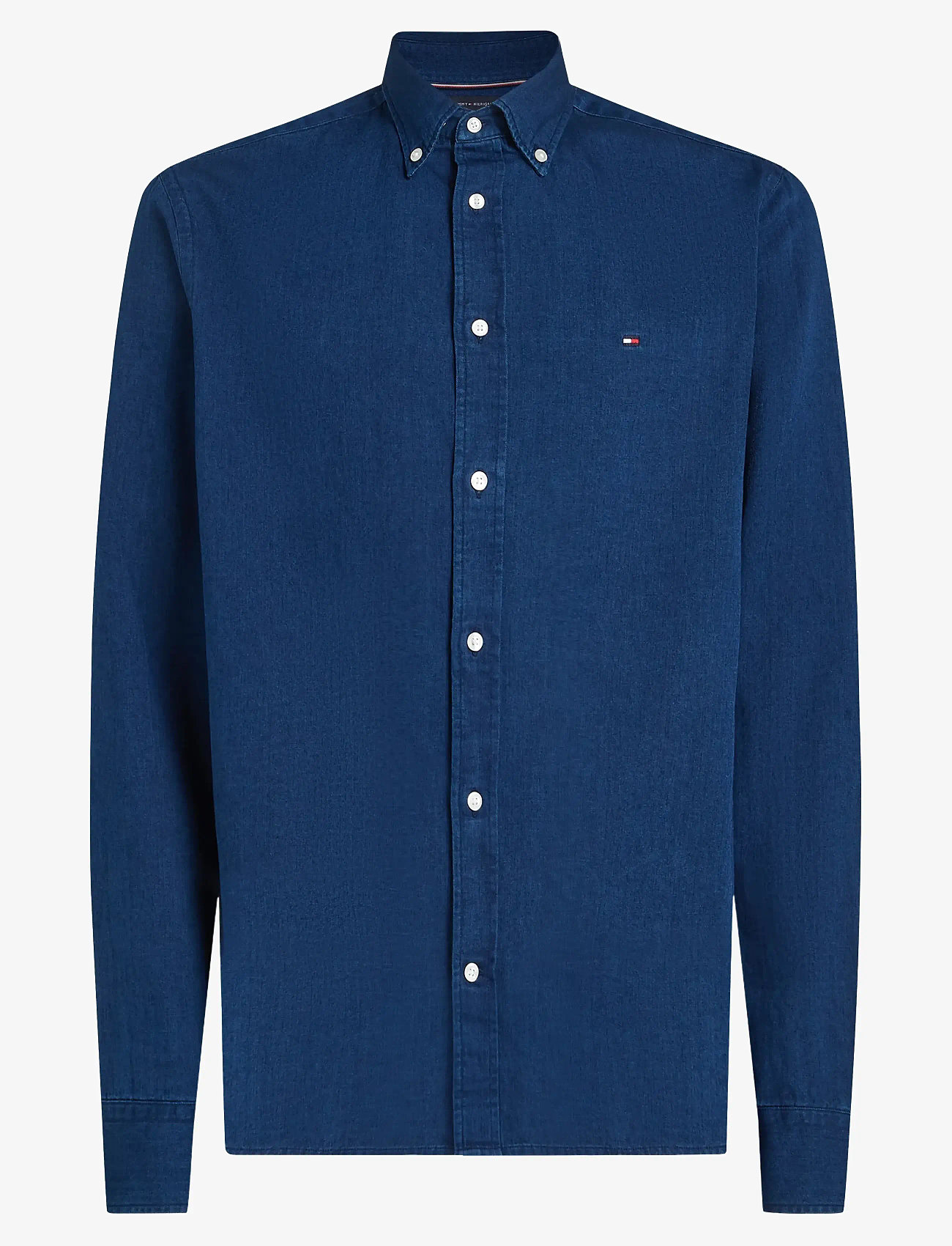 Tommy Hilfiger - CHAMBRAY RF SHIRT - casual skjorter - dark blue chambray - 1