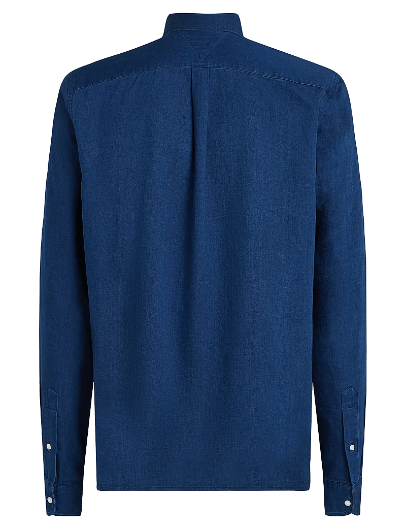 Tommy Hilfiger - CHAMBRAY RF SHIRT - vabaajasärgid - dark blue chambray - 2