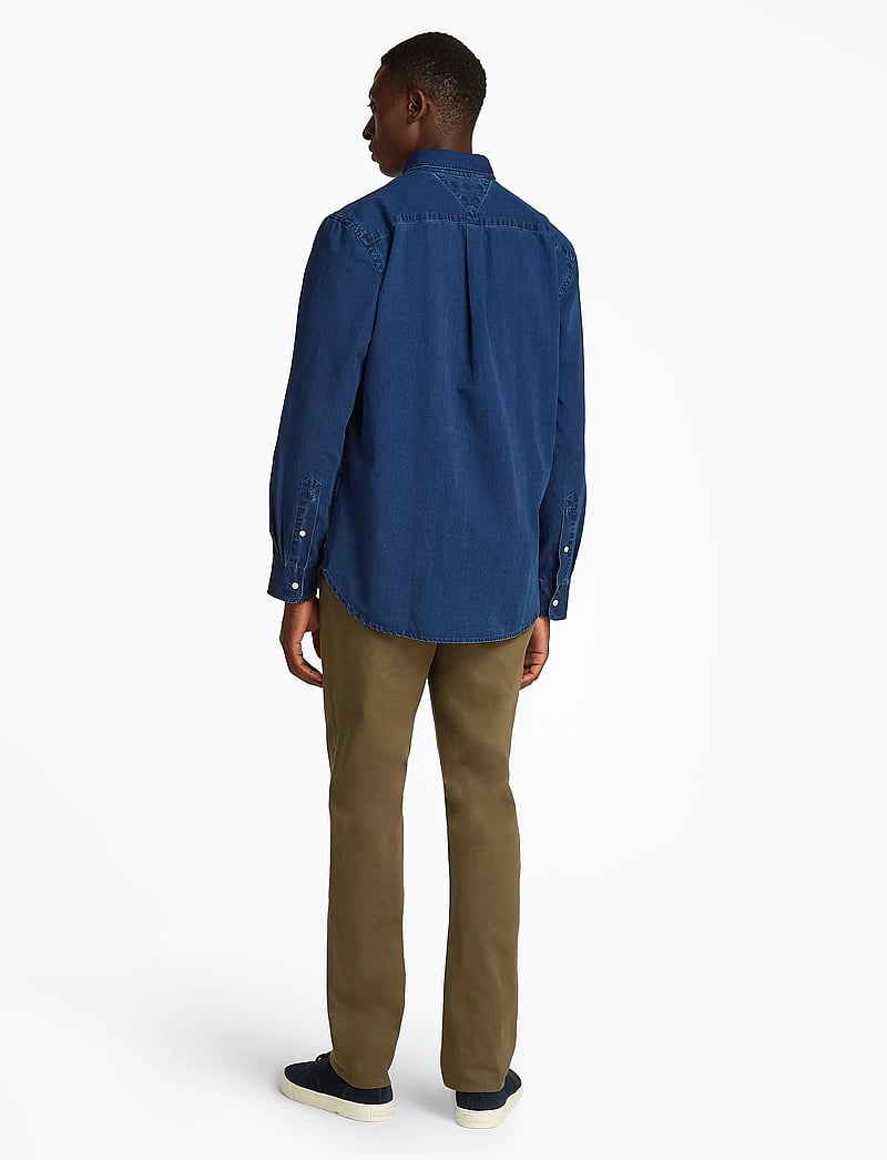 Tommy Hilfiger - CHAMBRAY RF SHIRT - vabaajasärgid - dark blue chambray - 3