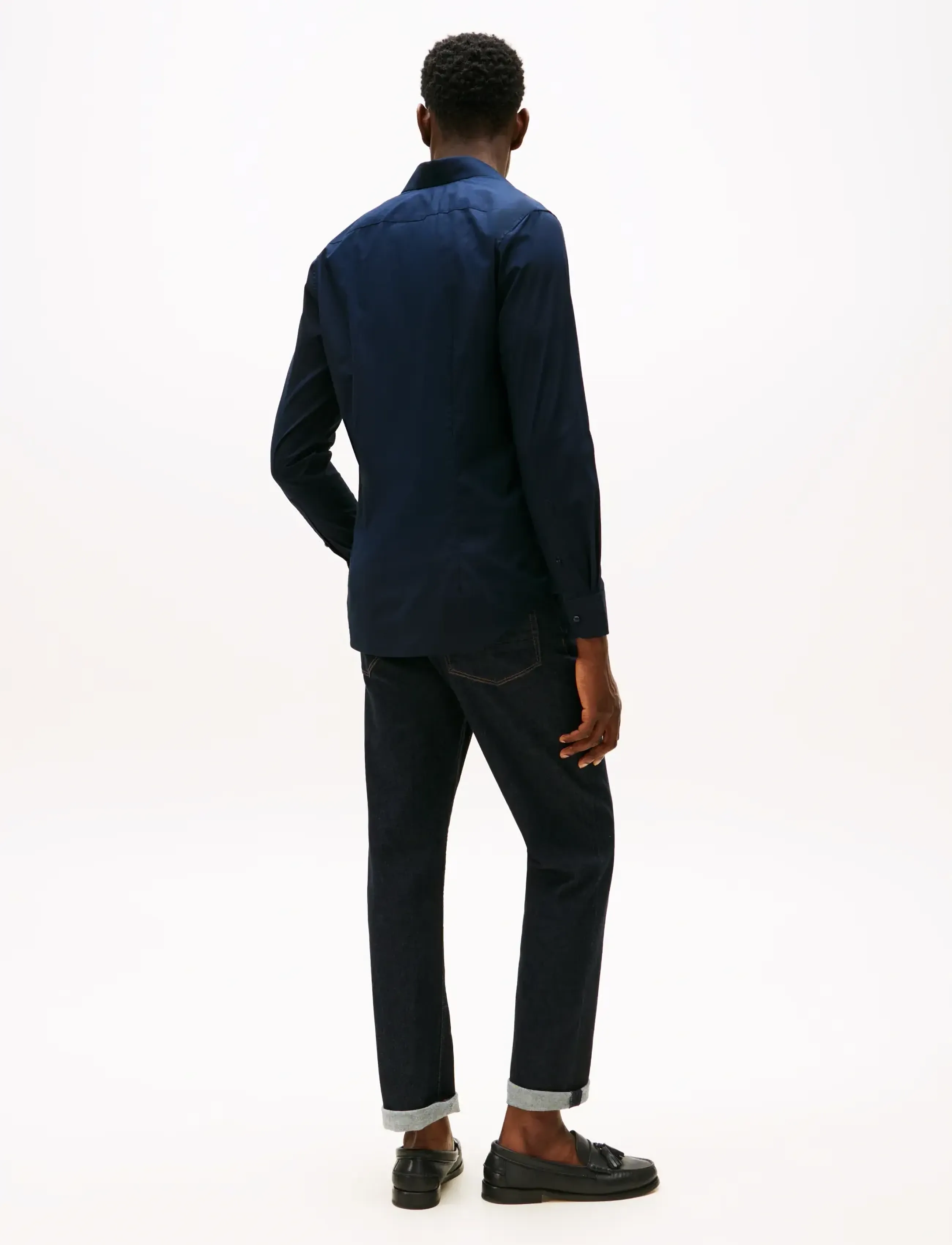 Tommy Hilfiger - CL - FLEX POPLIN SF SHIRT - vabaajasärgid - desert sky - 3