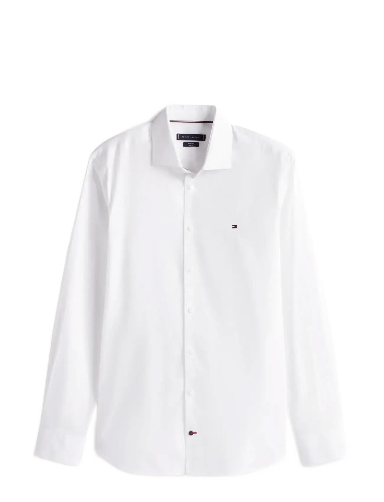 TOMMY HILFIGER Cl - Flex Poplin Sf Shirt Weiß - R/39 - Herren