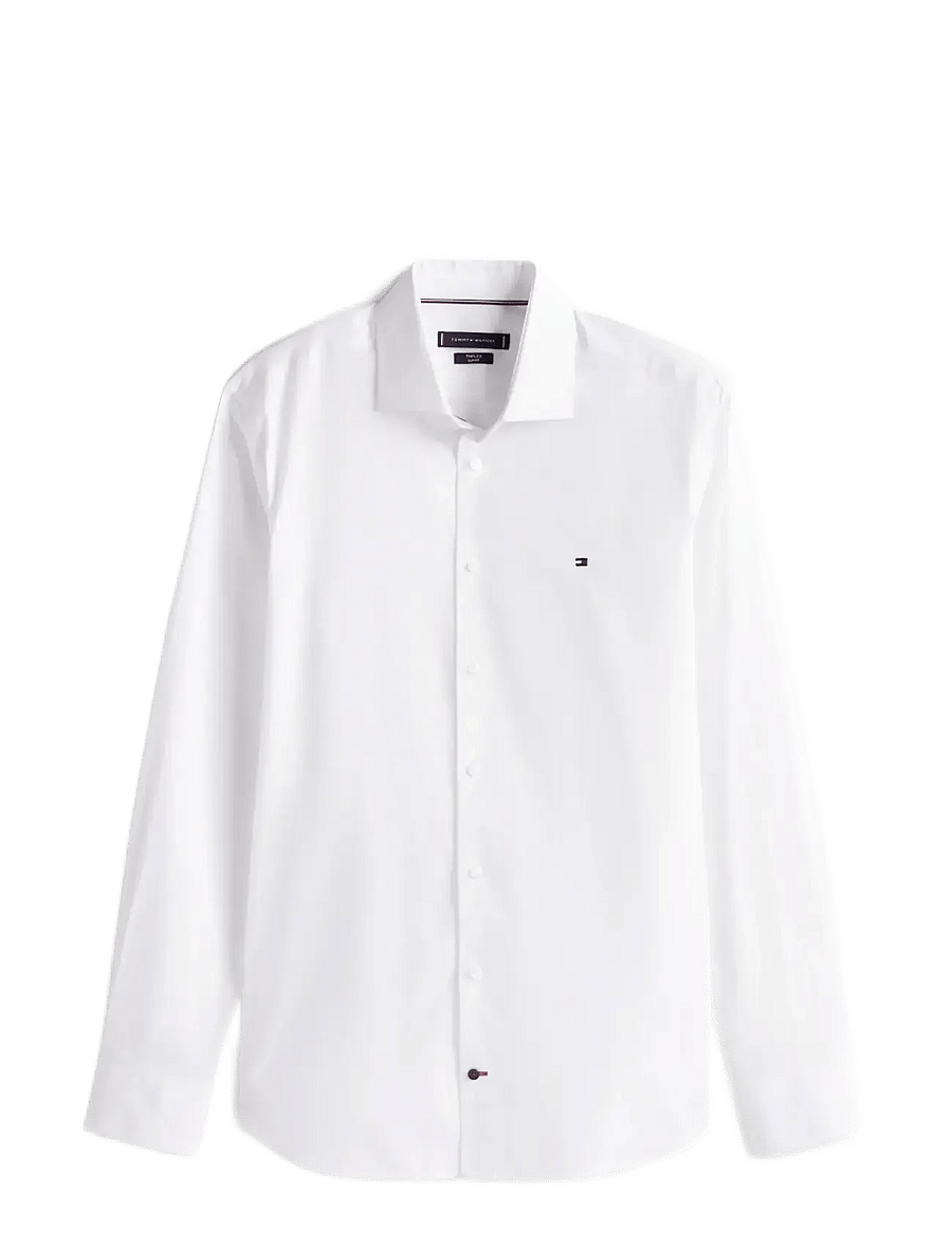 Tommy Hilfiger - CL - FLEX POPLIN SF SHIRT - freizeithemden - optic white - 1