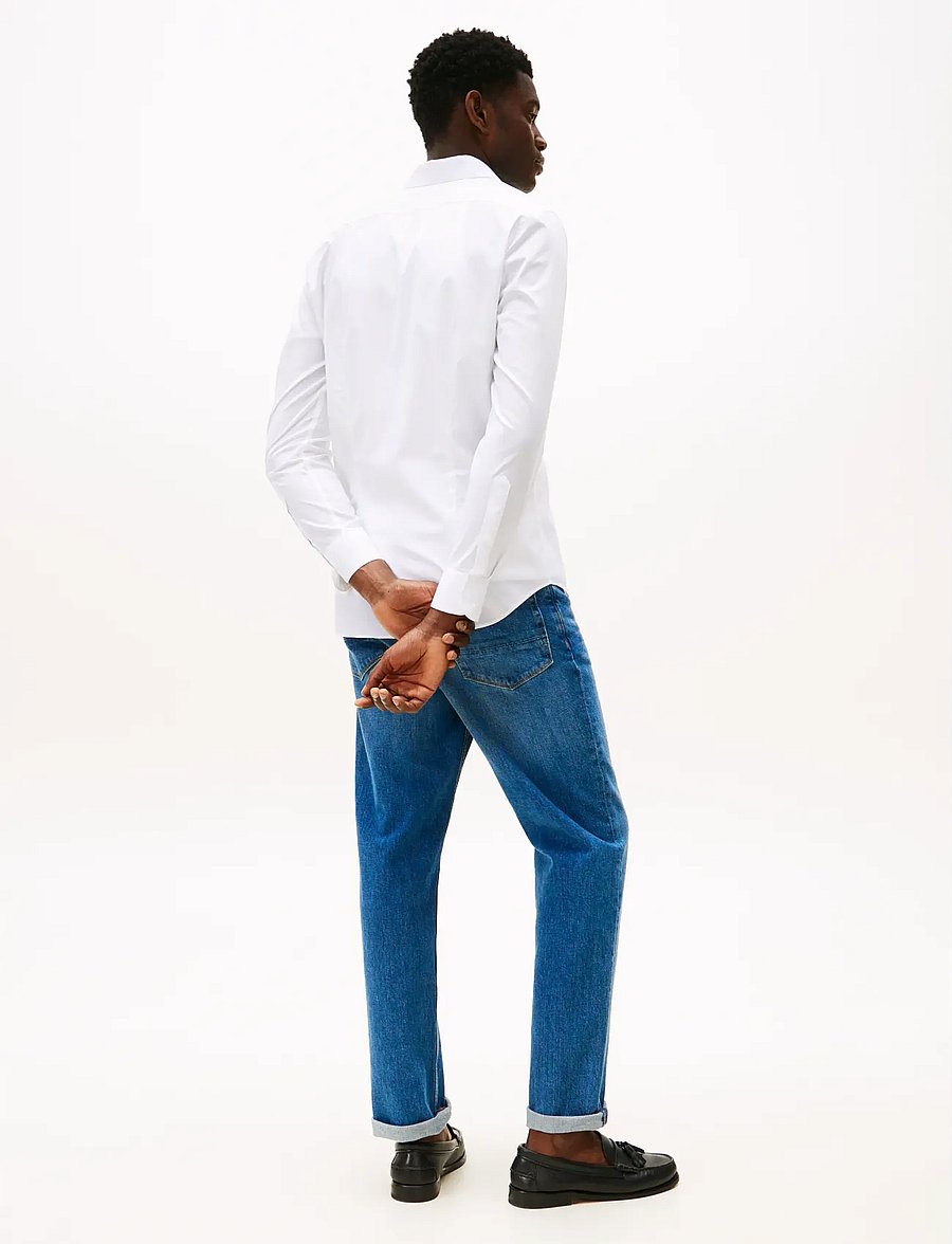 Tommy Hilfiger - CL - FLEX POPLIN SF SHIRT - freizeithemden - optic white - 4