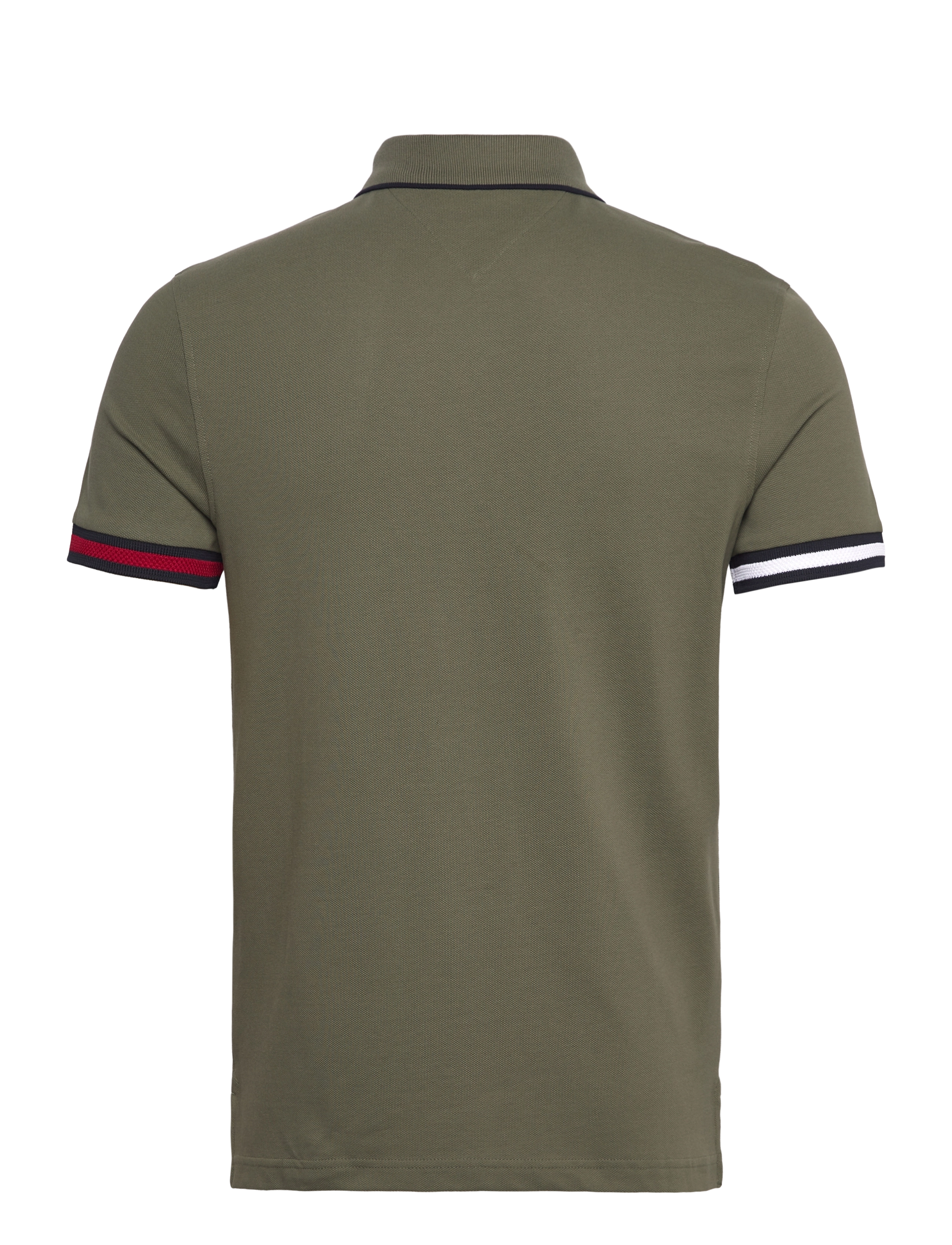 Tommy Hilfiger - FLAG CUFF SLIM FIT POLO - battle green - 2