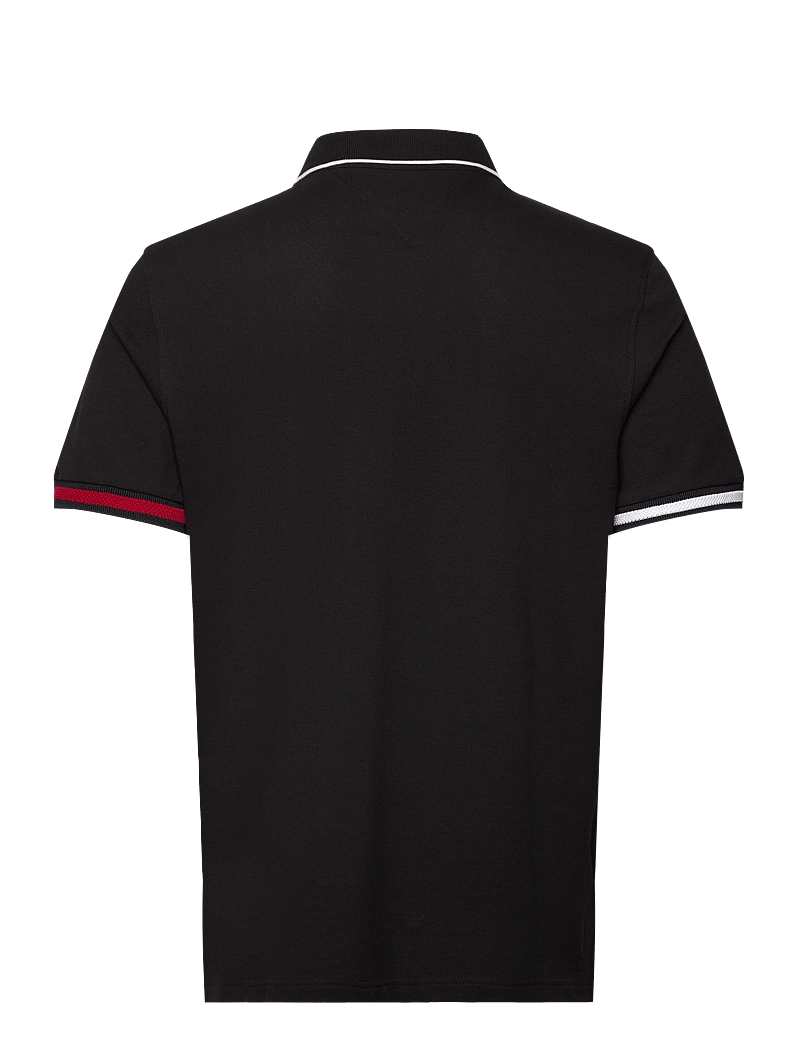Tommy Hilfiger - FLAG CUFF SLIM FIT POLO - black - 2